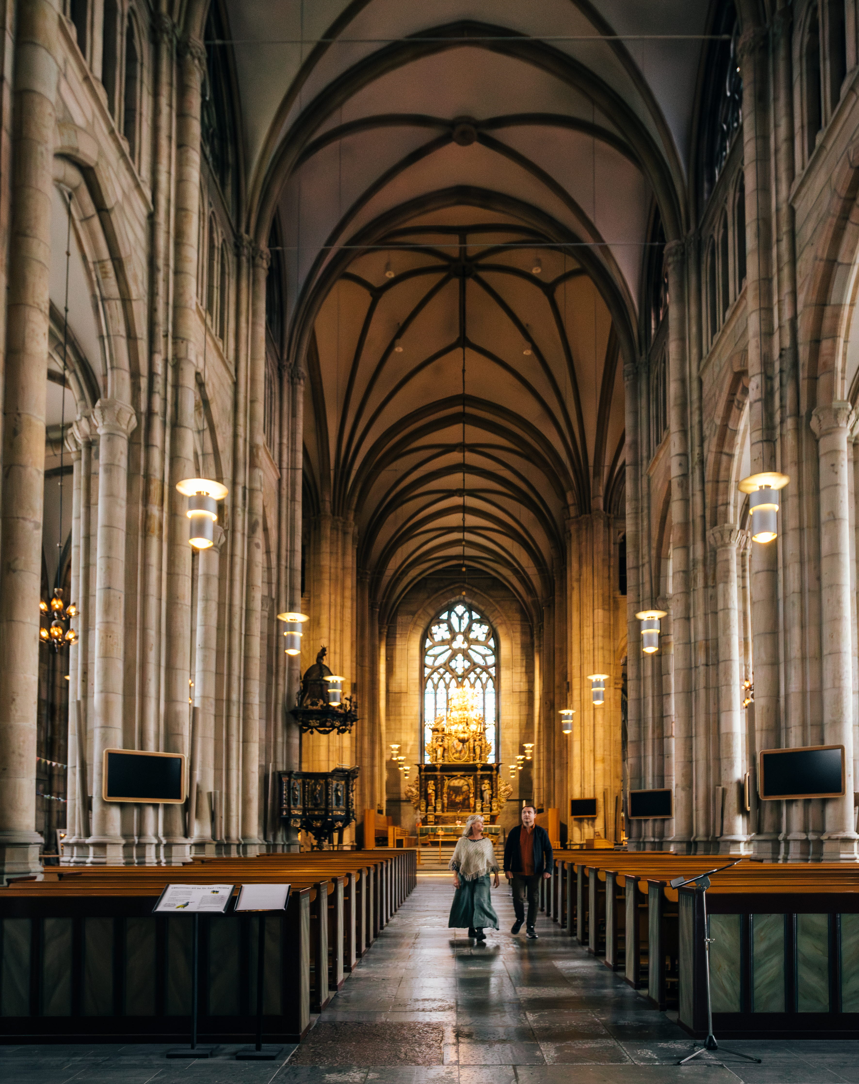 Interior view of Skara Cathedral.