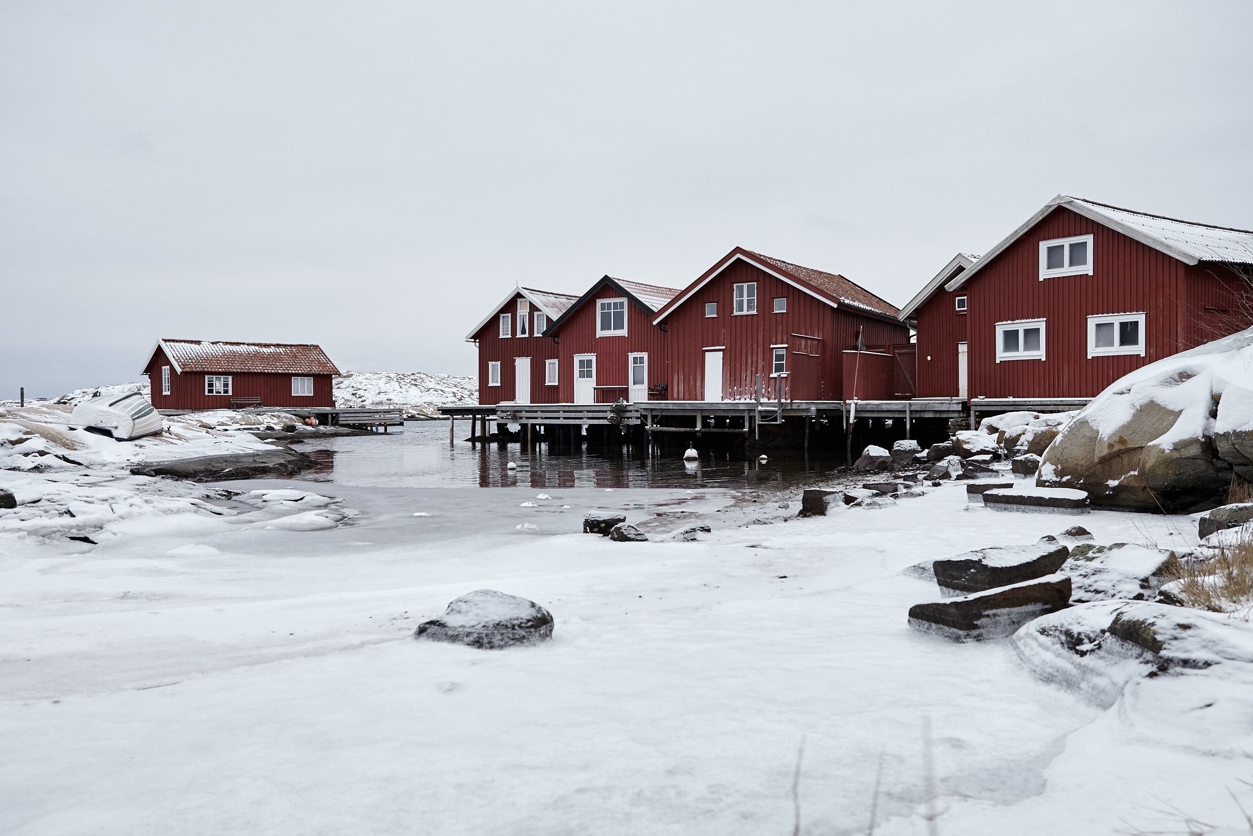 Smögen i vinterskrud