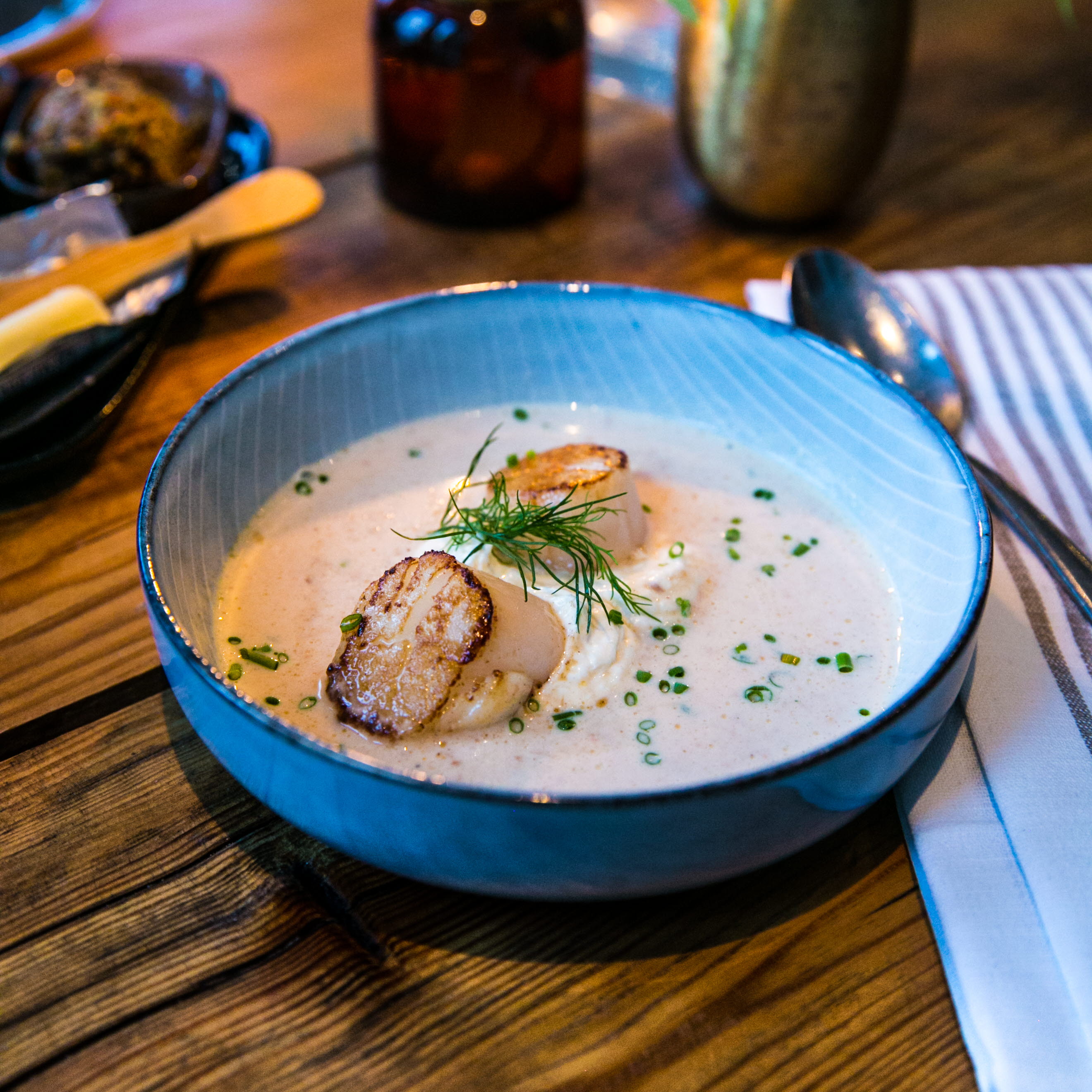 Förrätt på restaurang Brygghuset i Fiskebäckskil