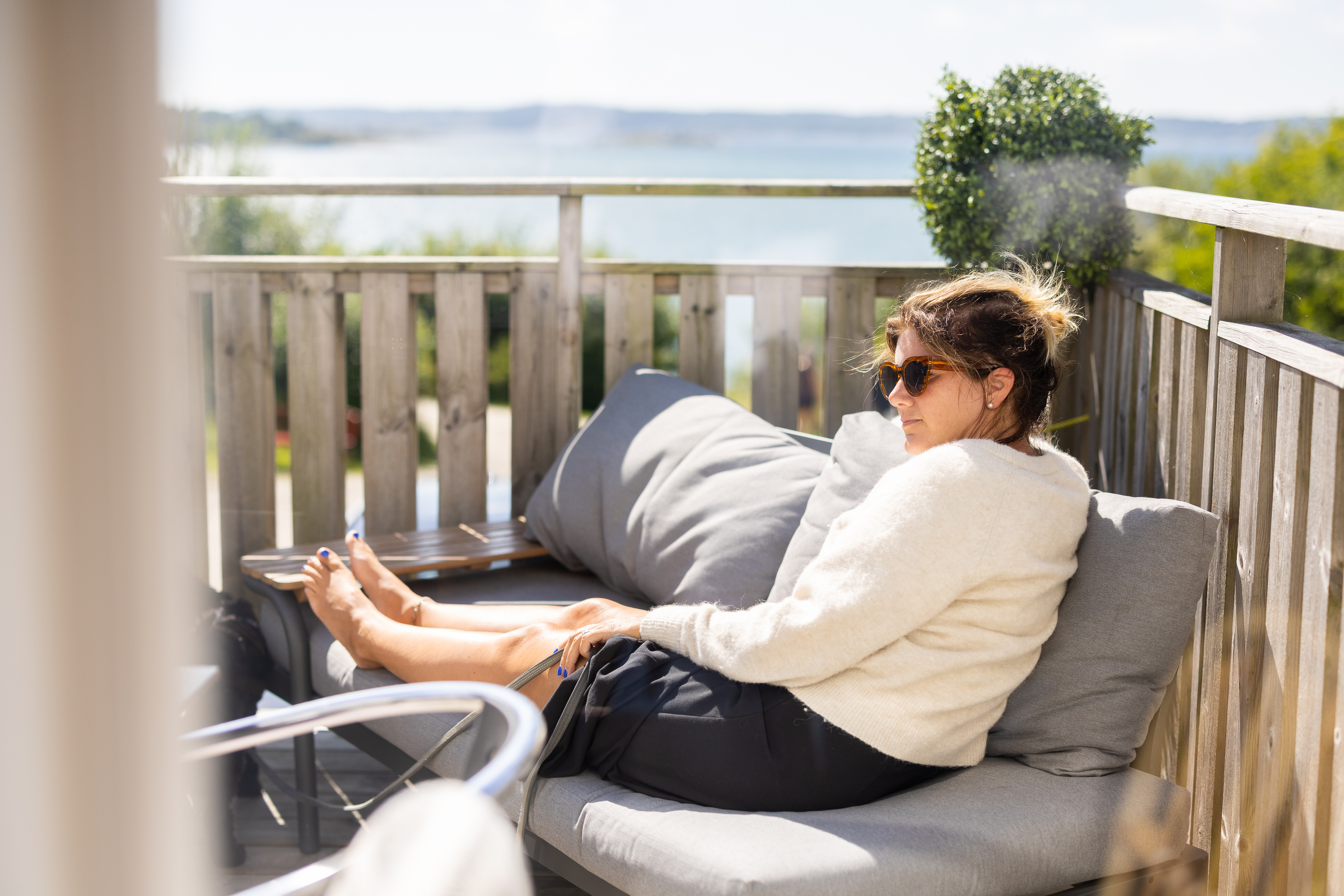 Woman at Surfviken Camping, Bed & Breakfast