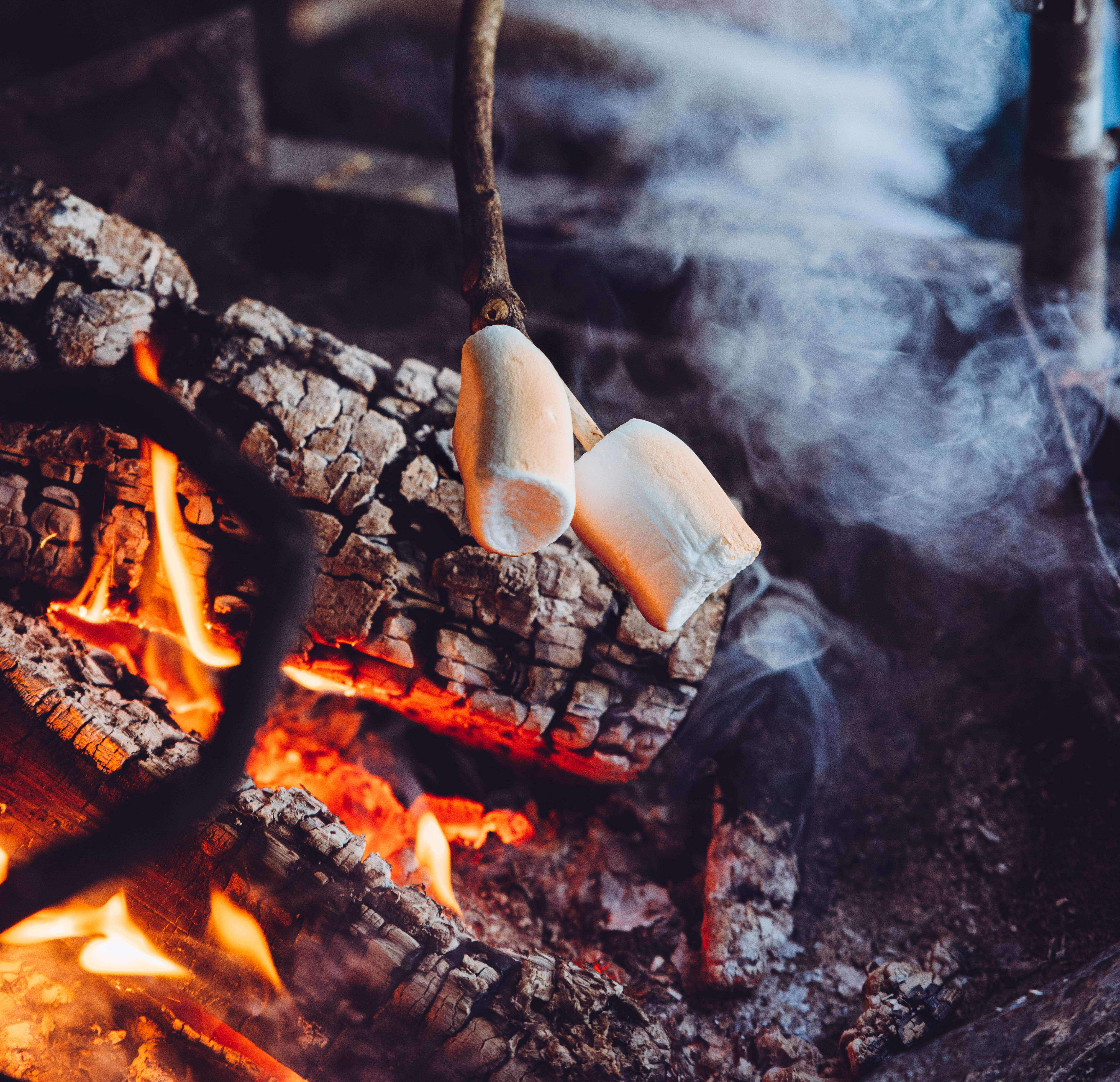 En paus vid lägereld.