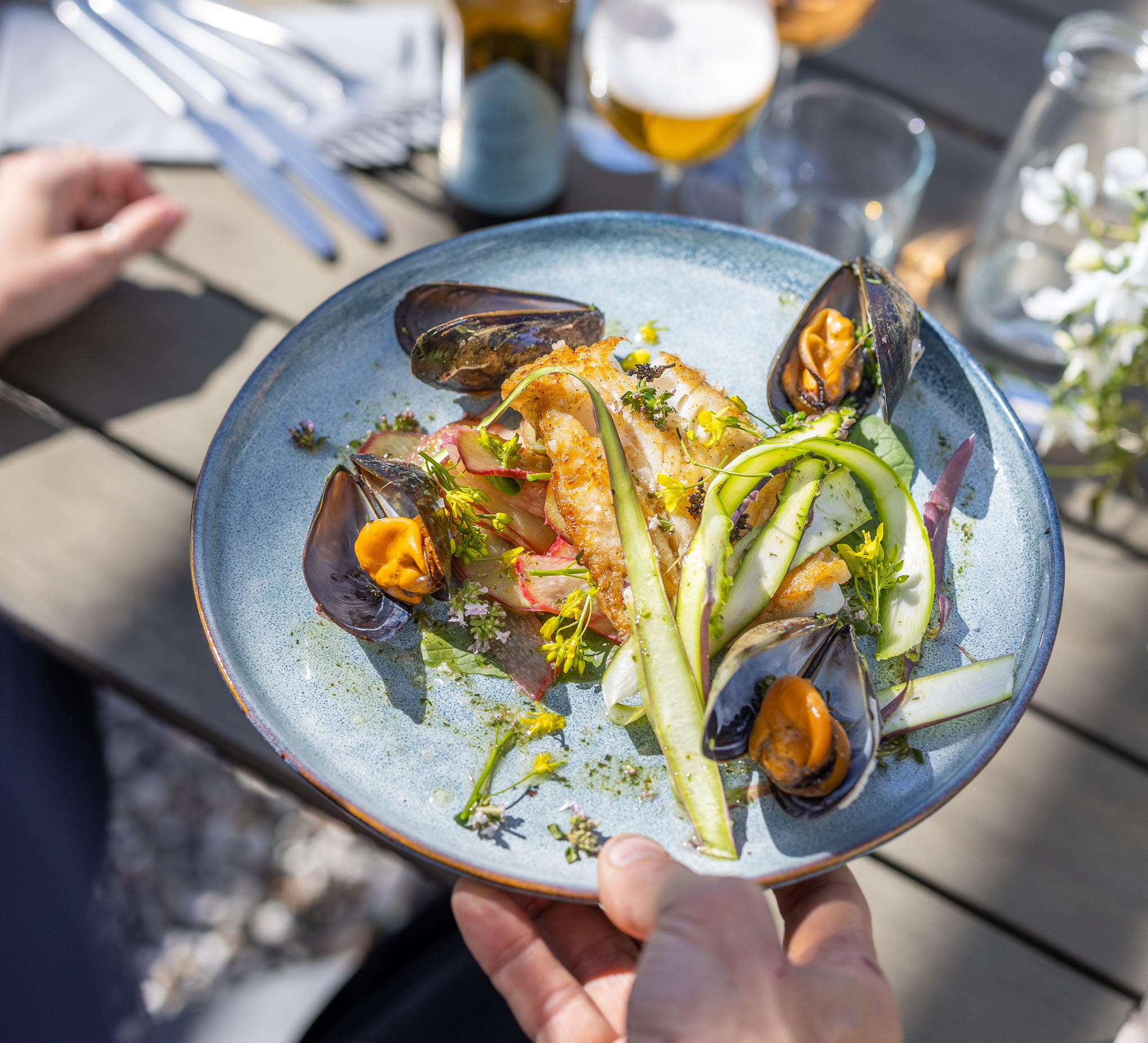 Cooked meal at Restaurang Tjörnbro 