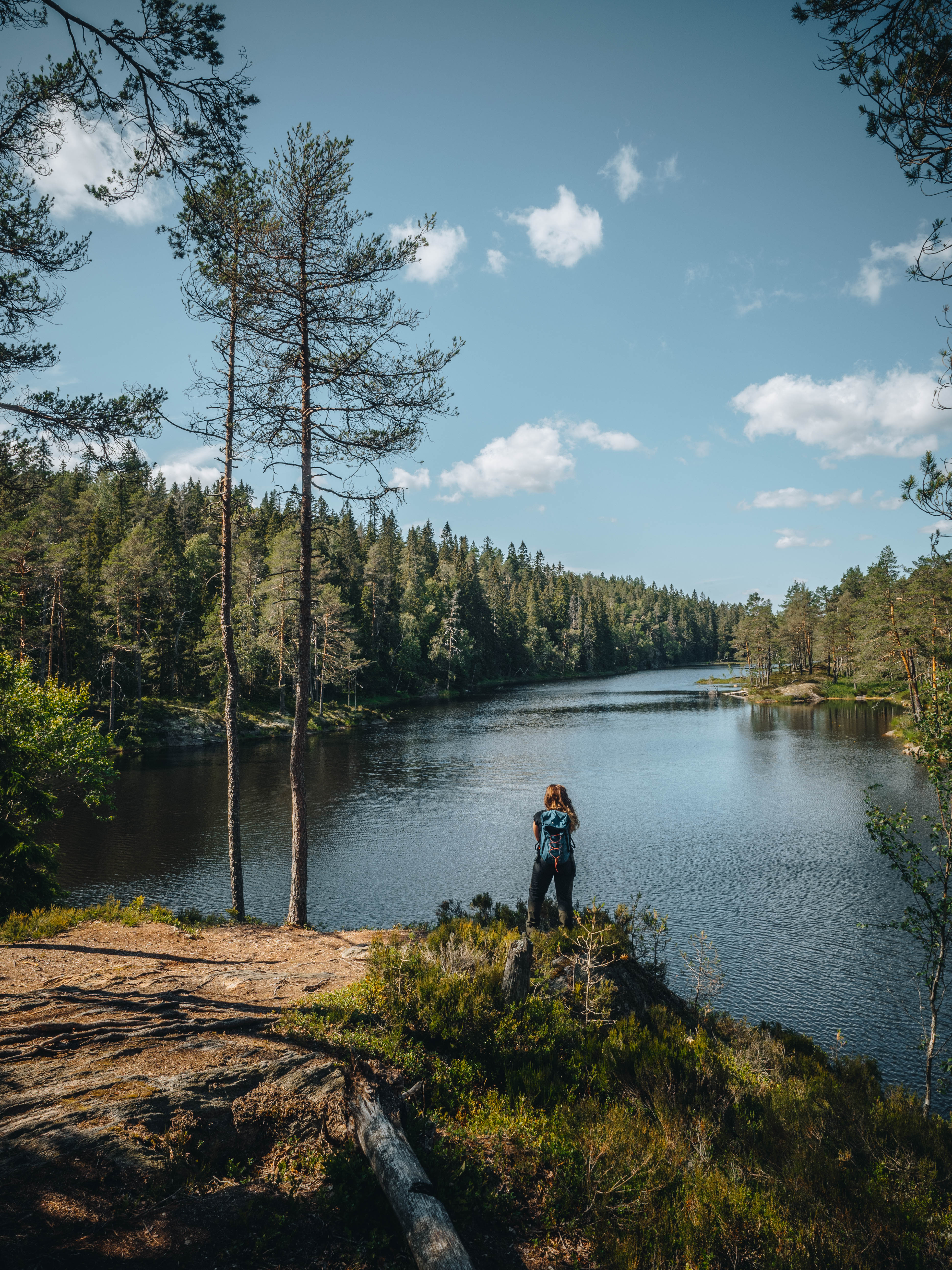 Woman hiking