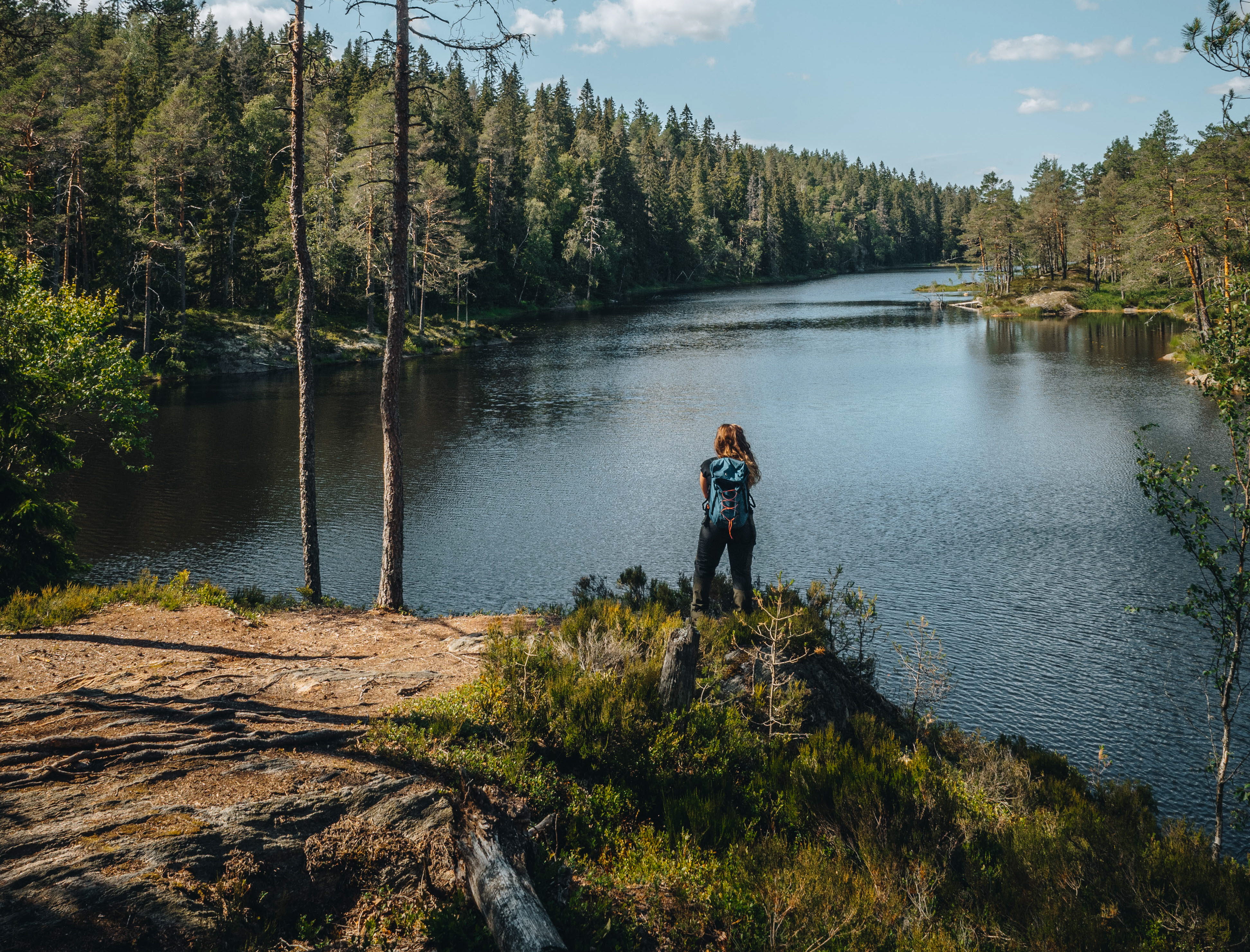 Woman hiking