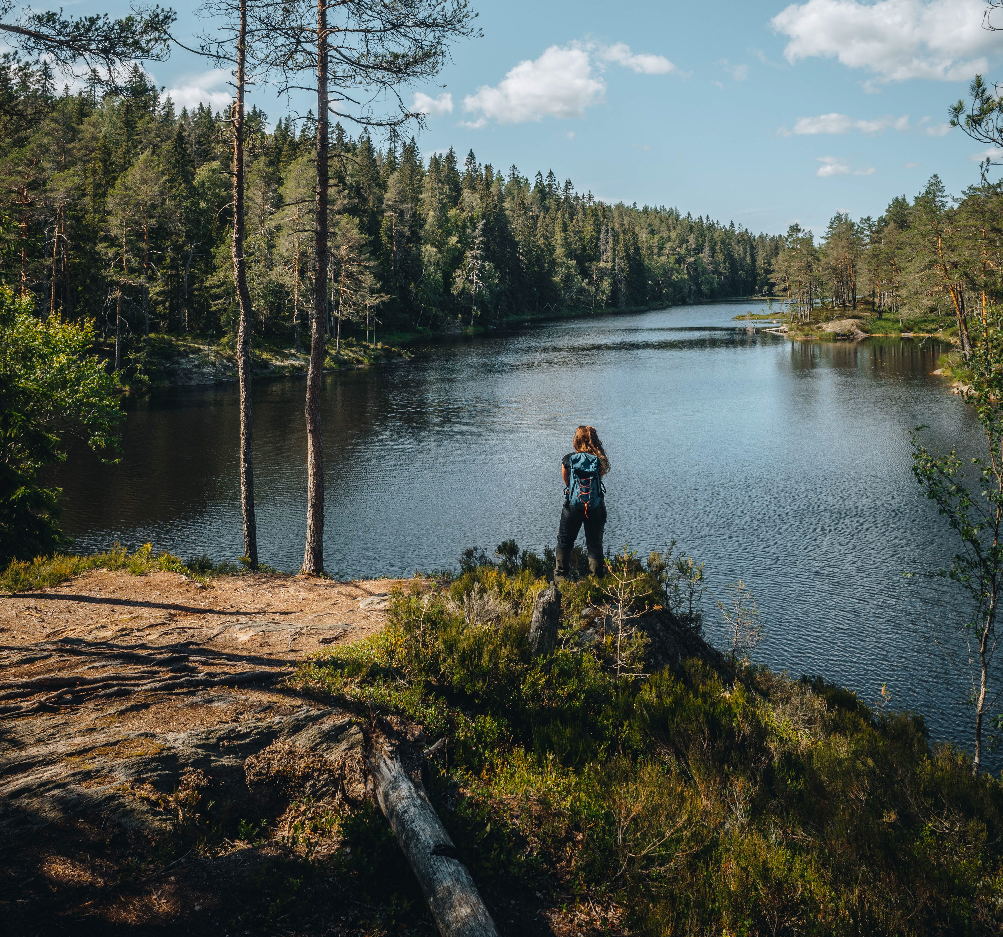 Woman hiking