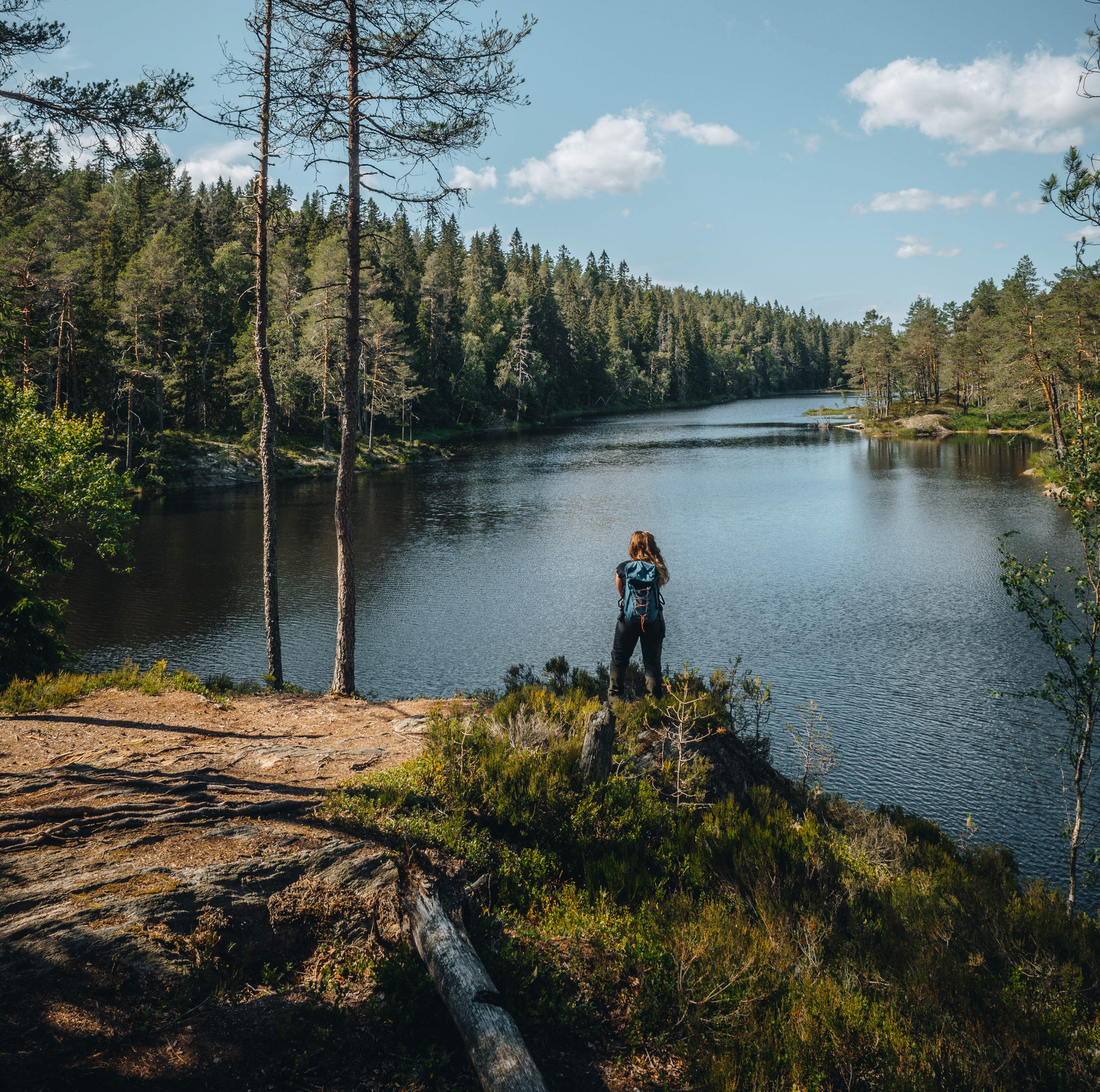 Woman hiking