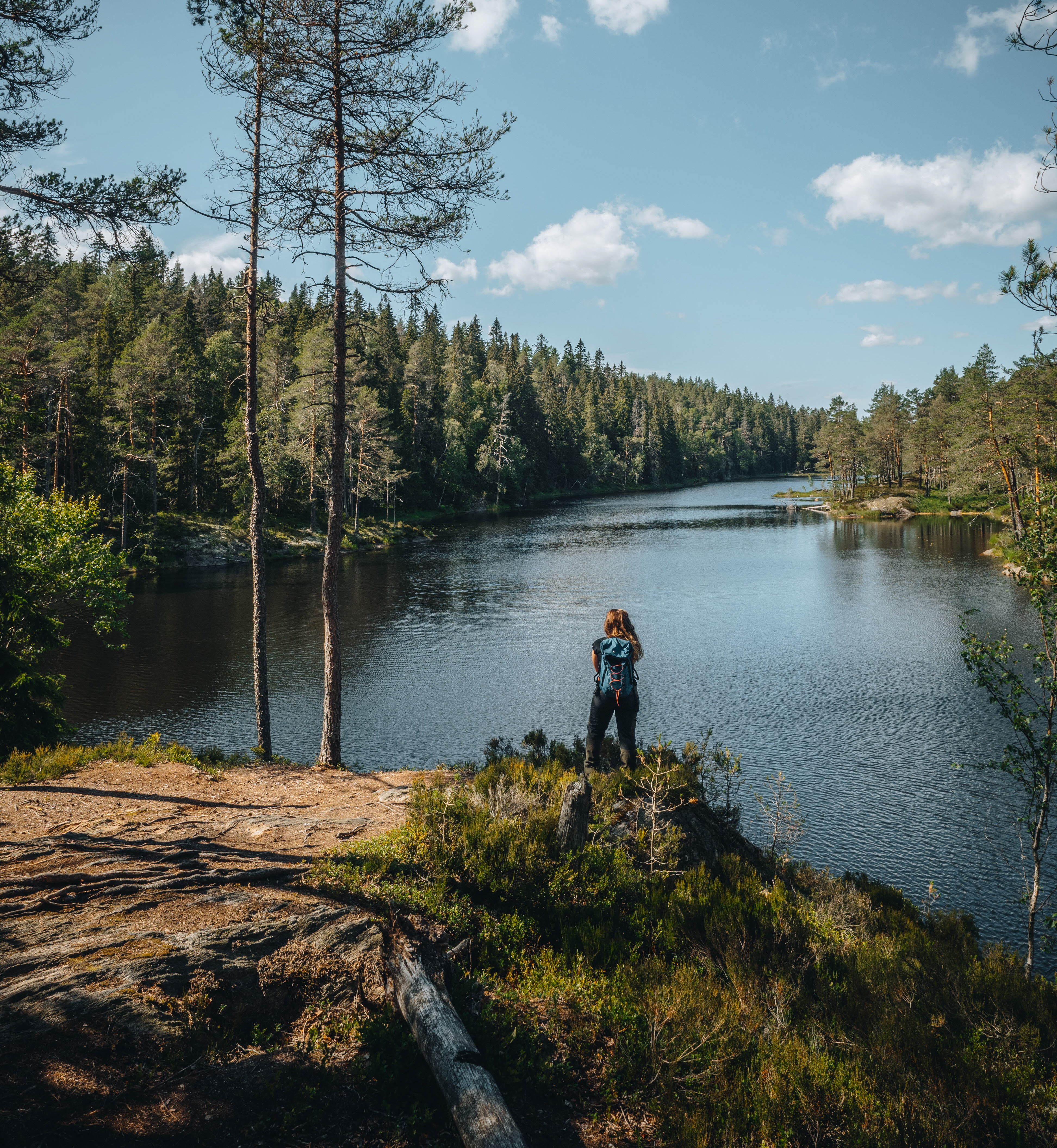 Woman hiking