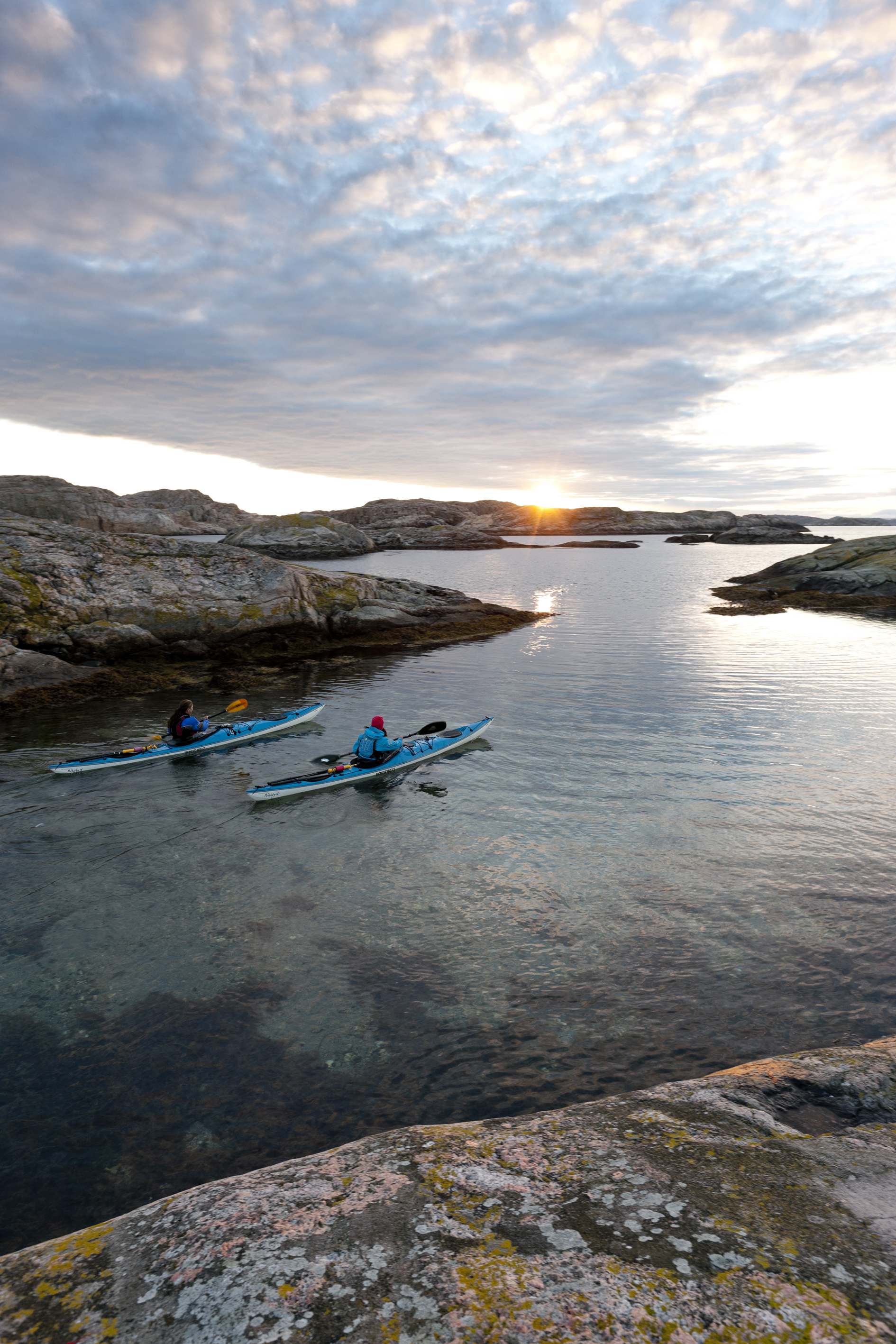 Kayak in the archipelago of Bohuslän
