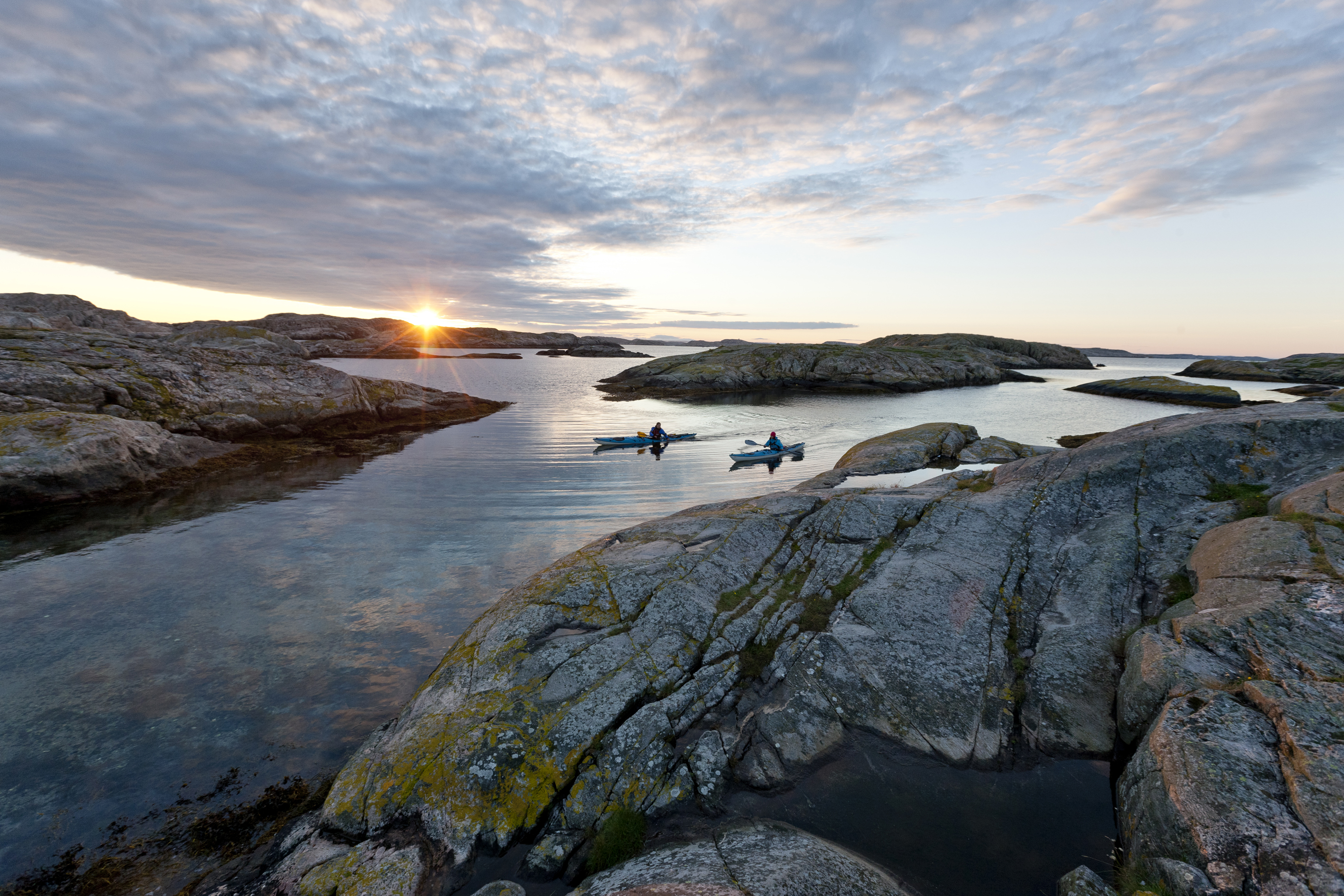 Kayak in the archipelago of Bohuslän