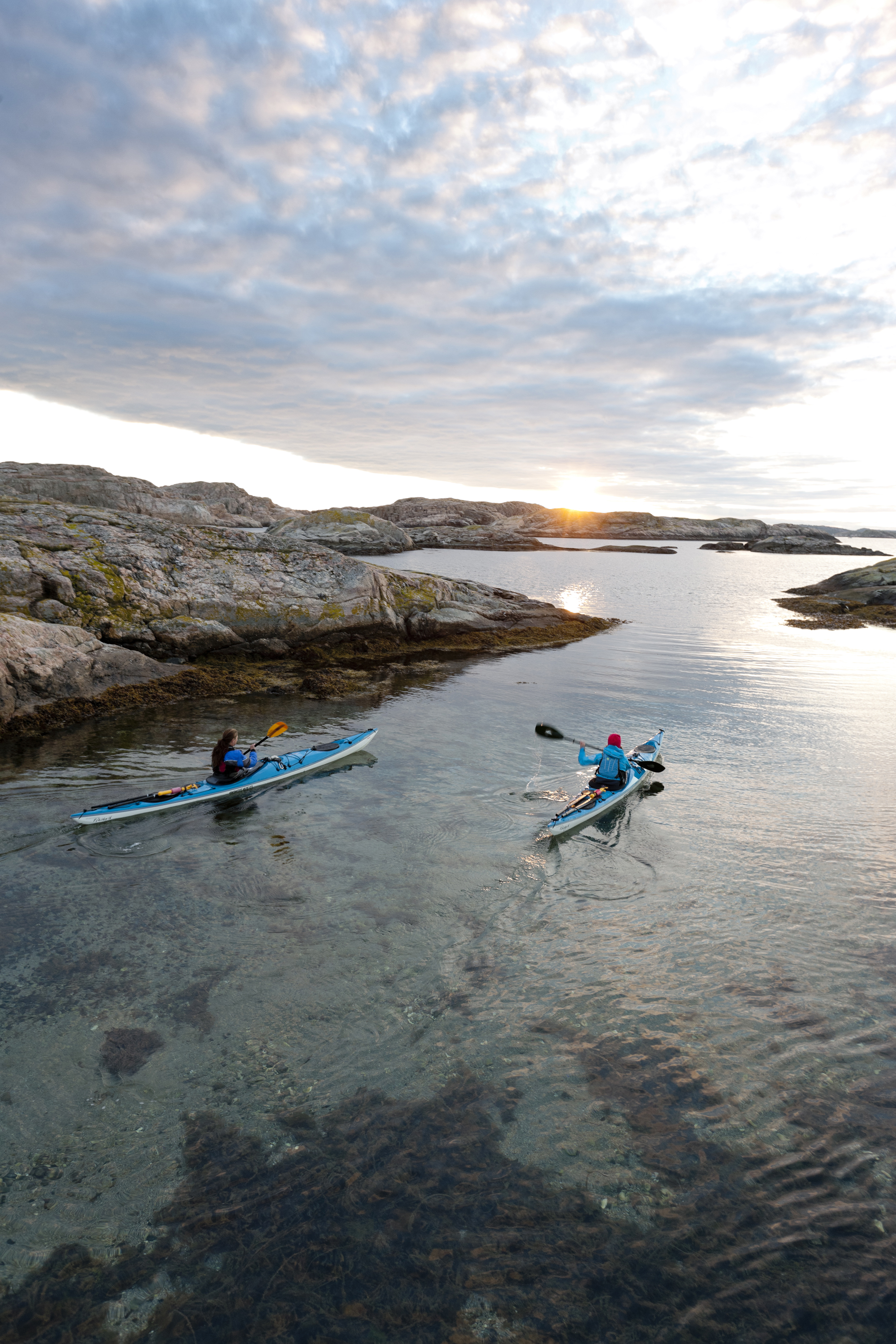 Kayak in the archipelago of Bohuslän