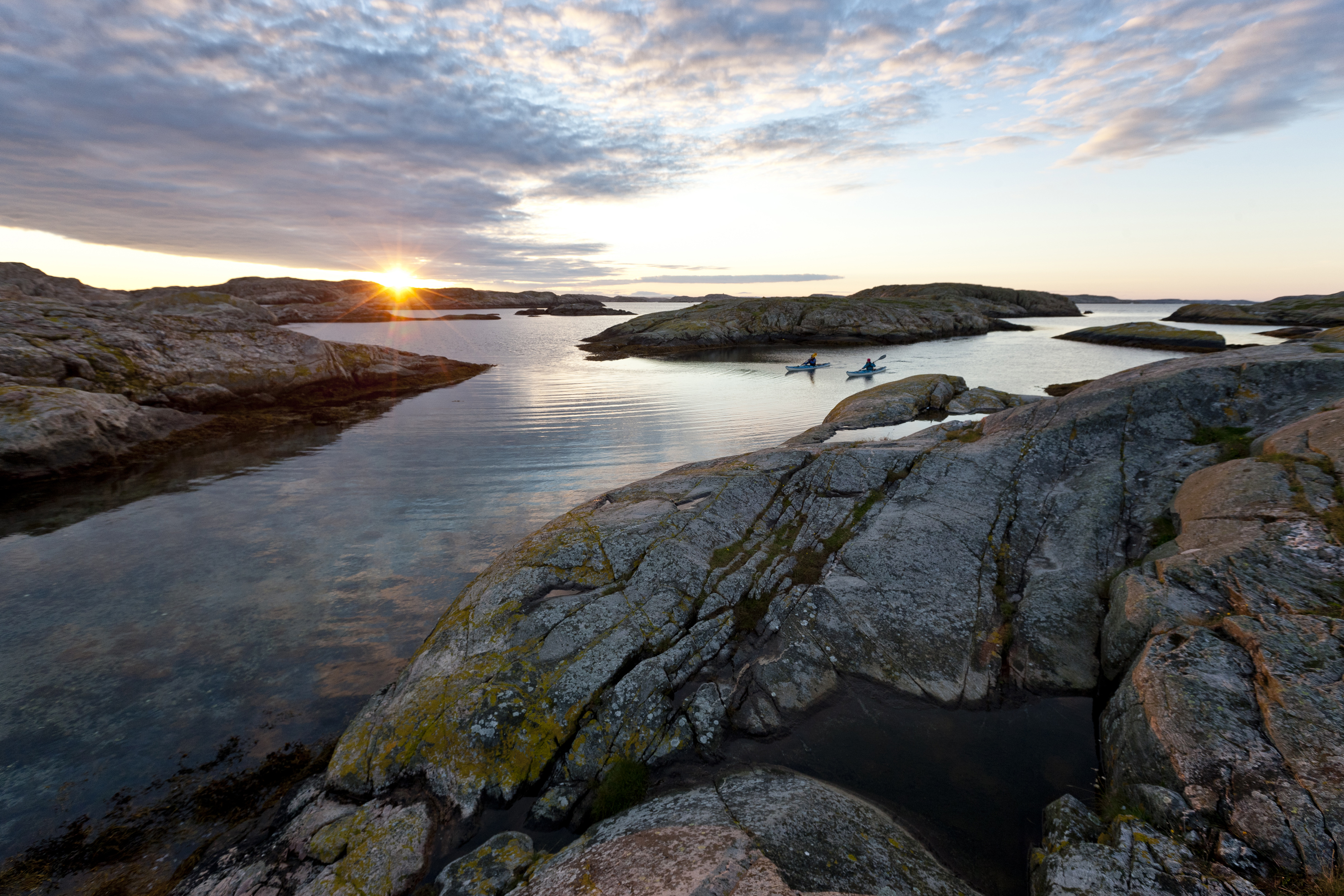 Kayak in the archipelago of Bohuslän