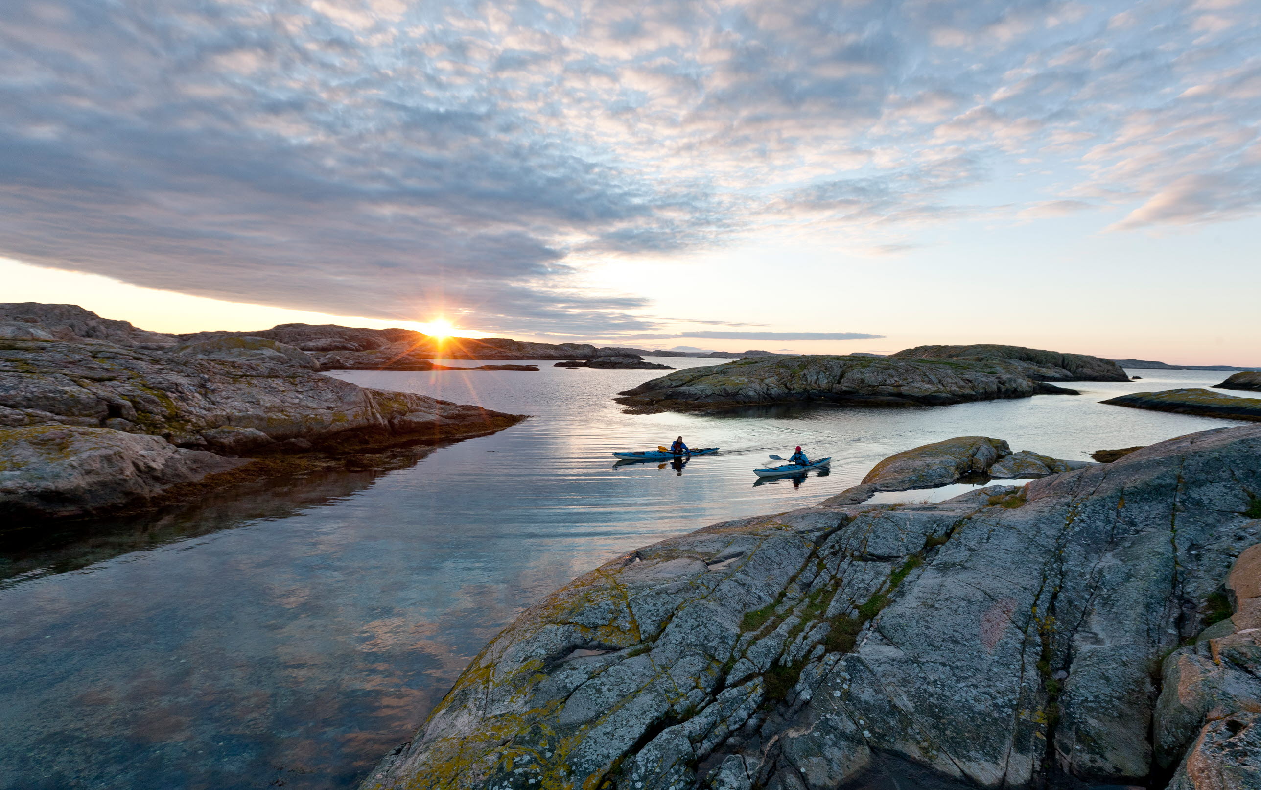 Kayak in the archipelago of Bohuslän