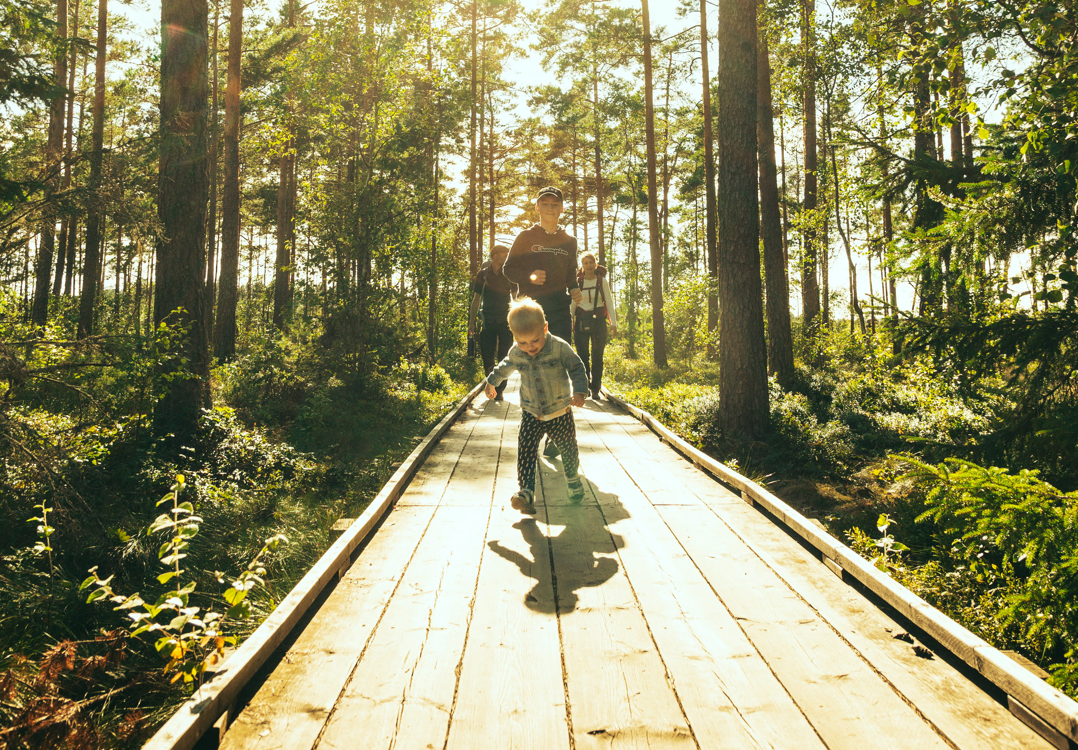 Familj på Vänga Mosse