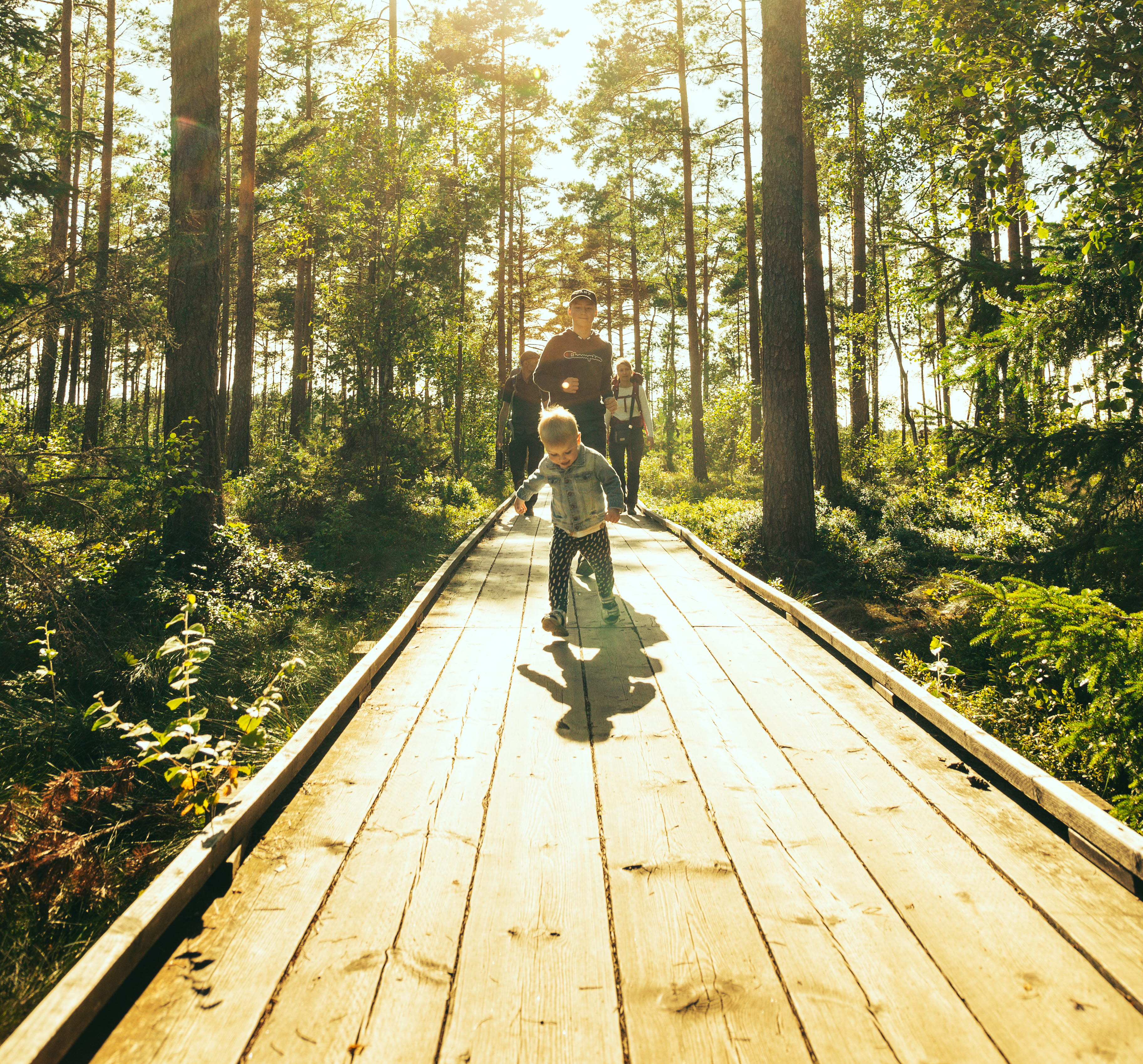 Familj på Vänga Mosse