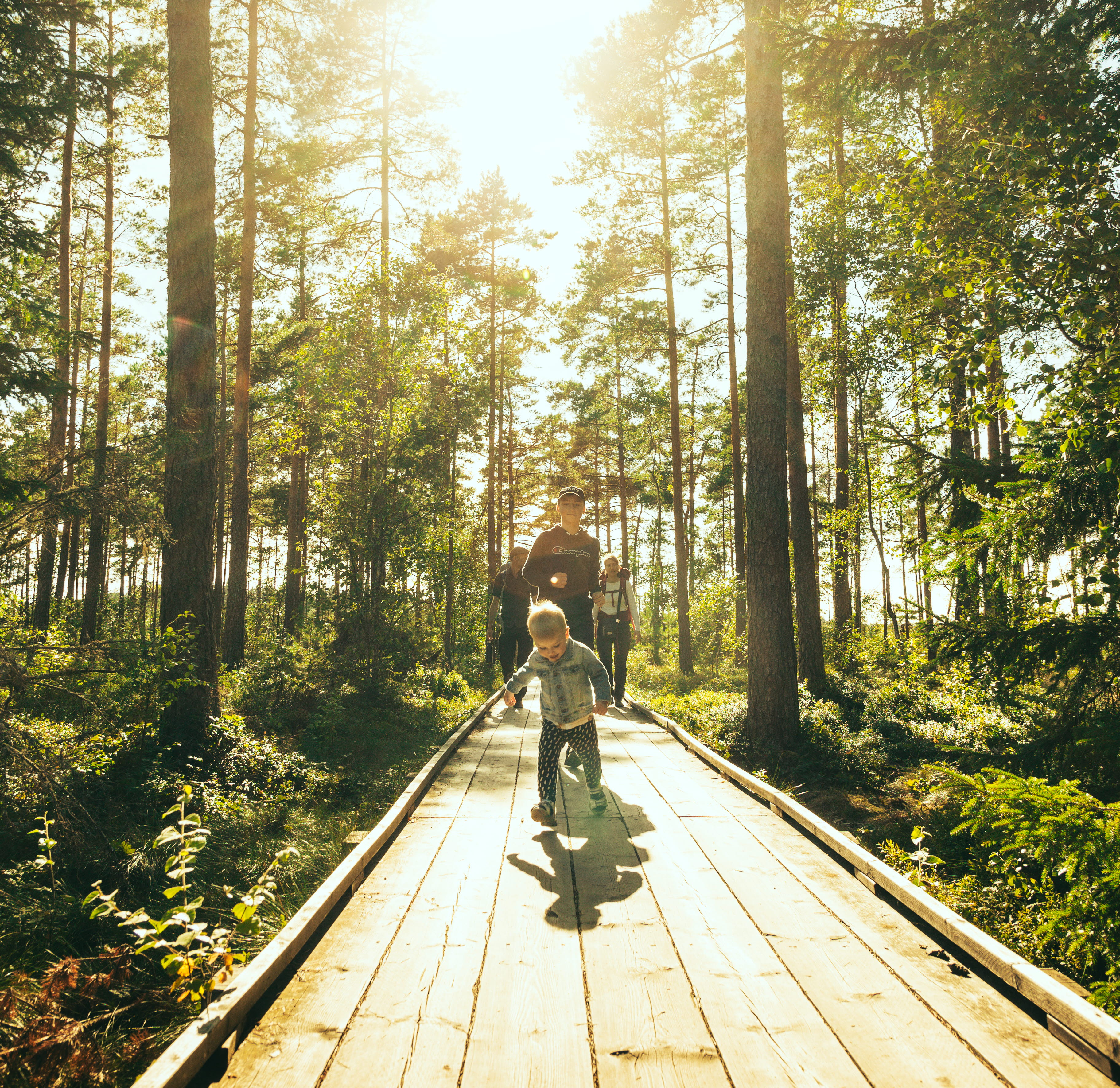 Familj på Vänga Mosse
