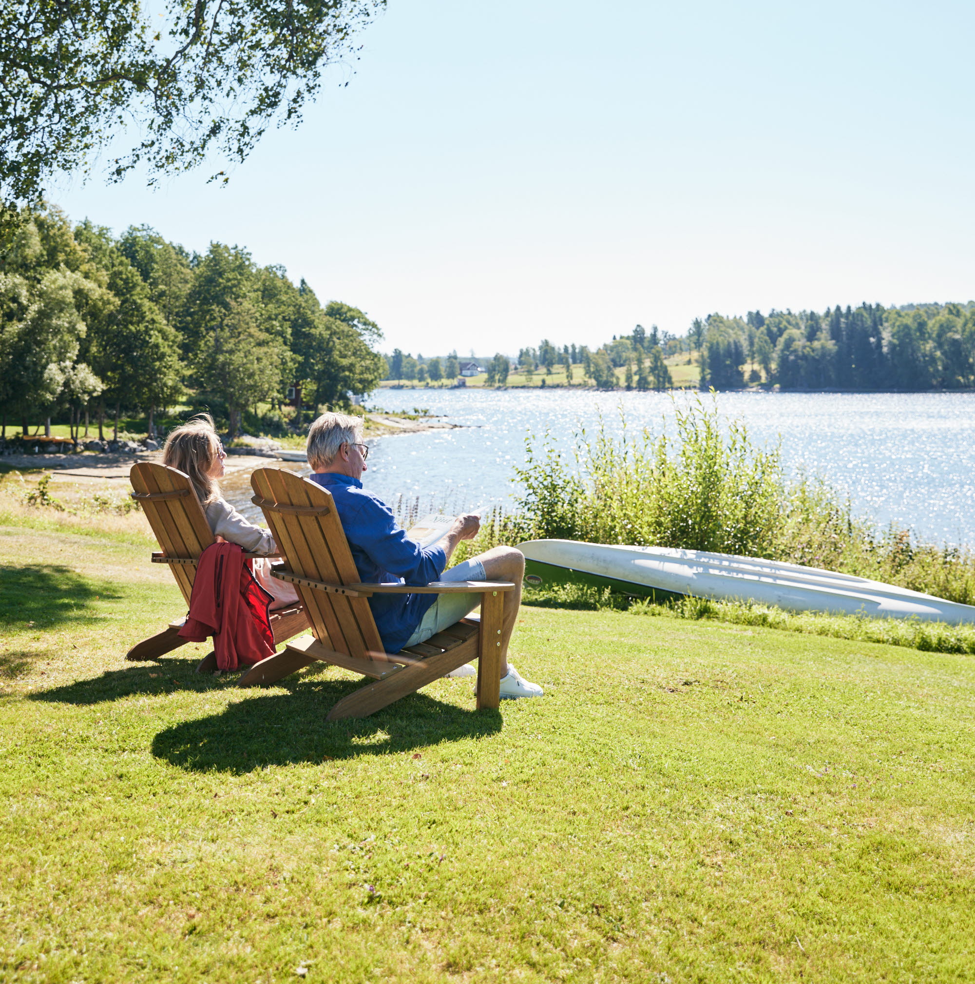 Friends at Vita huset vid stora Le