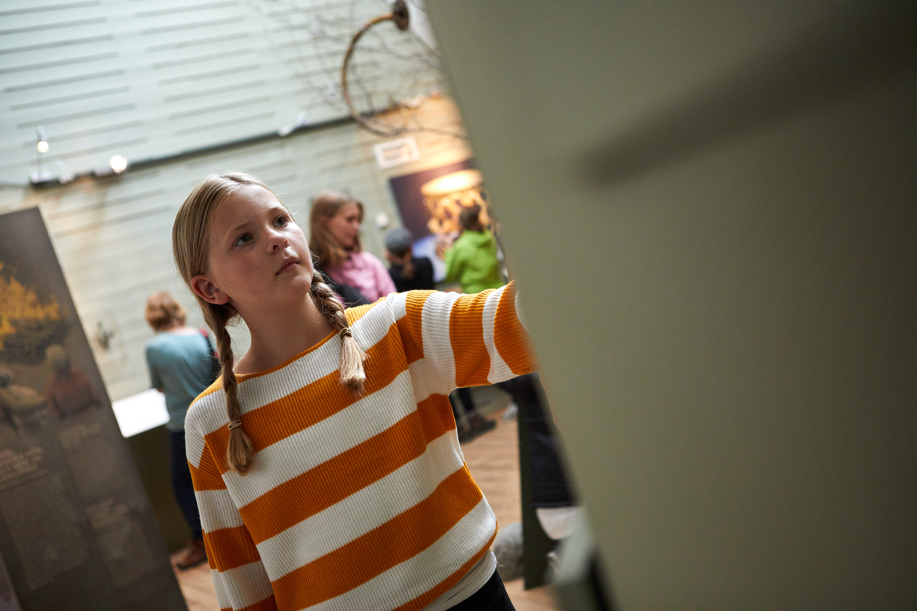 Barn aktiverar sig på Vitlycke museum
