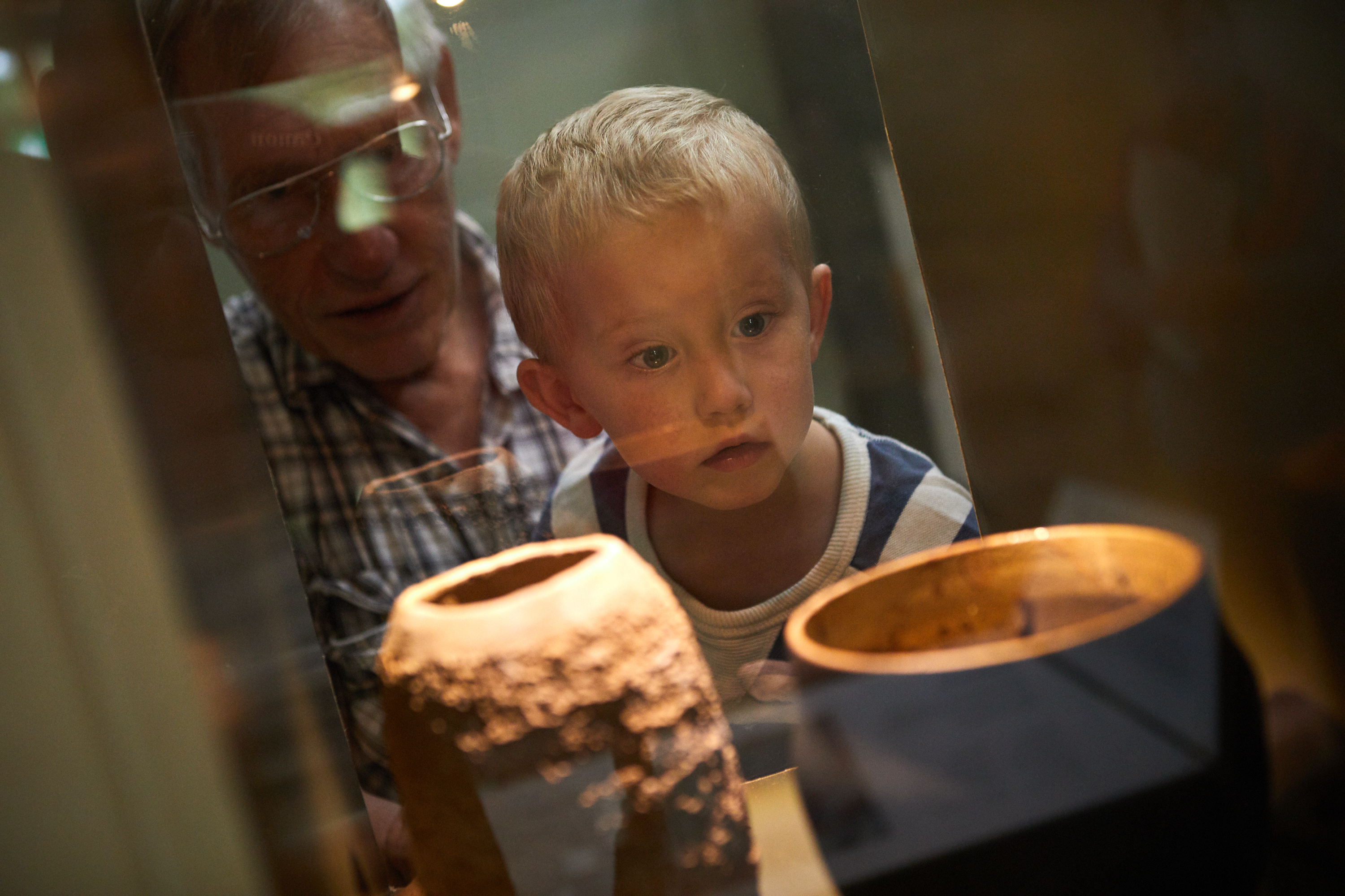 Barn aktiverar sig på Vitlycke museum