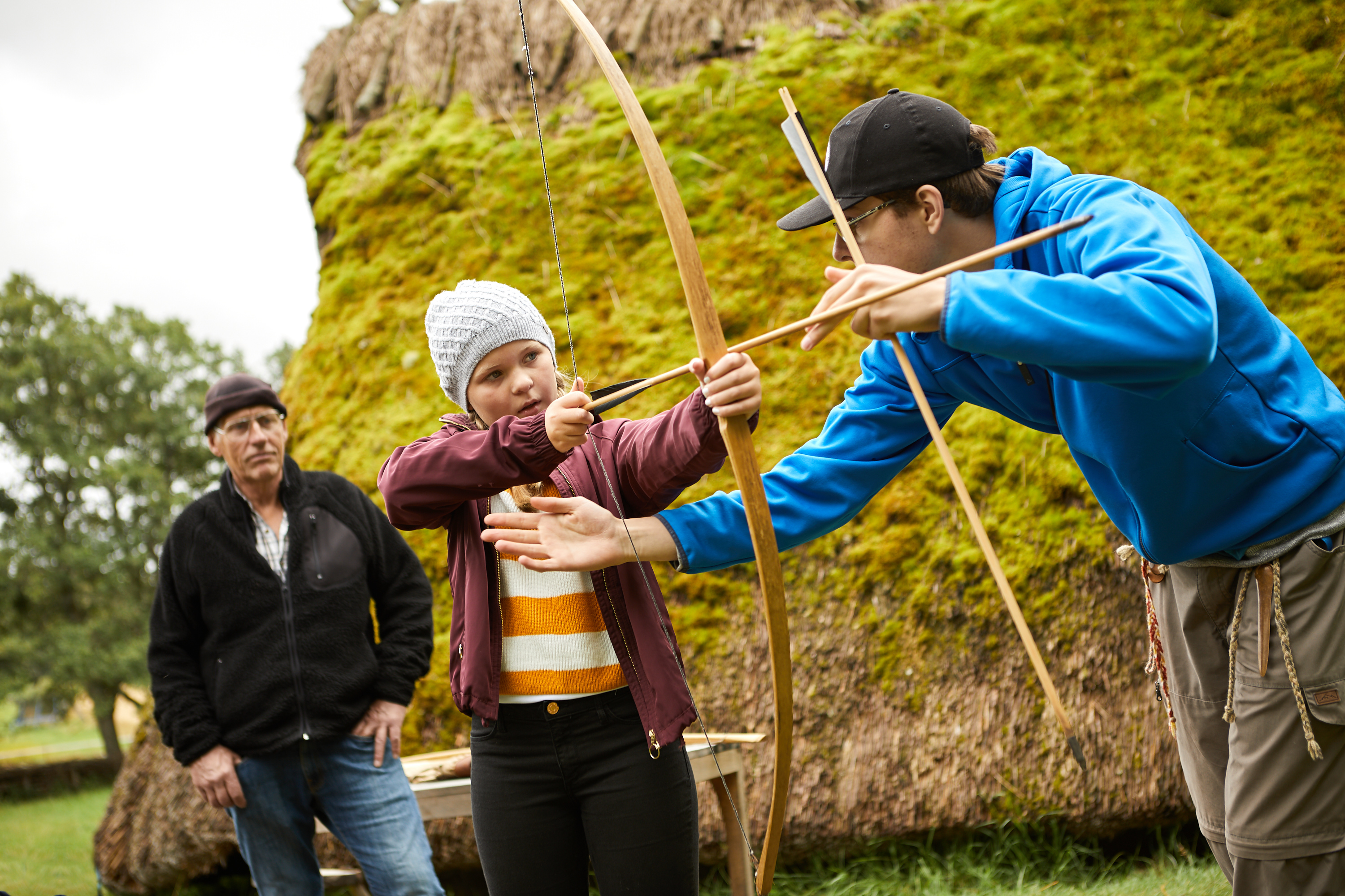 Barn aktiverar sig på Vitlycke museum