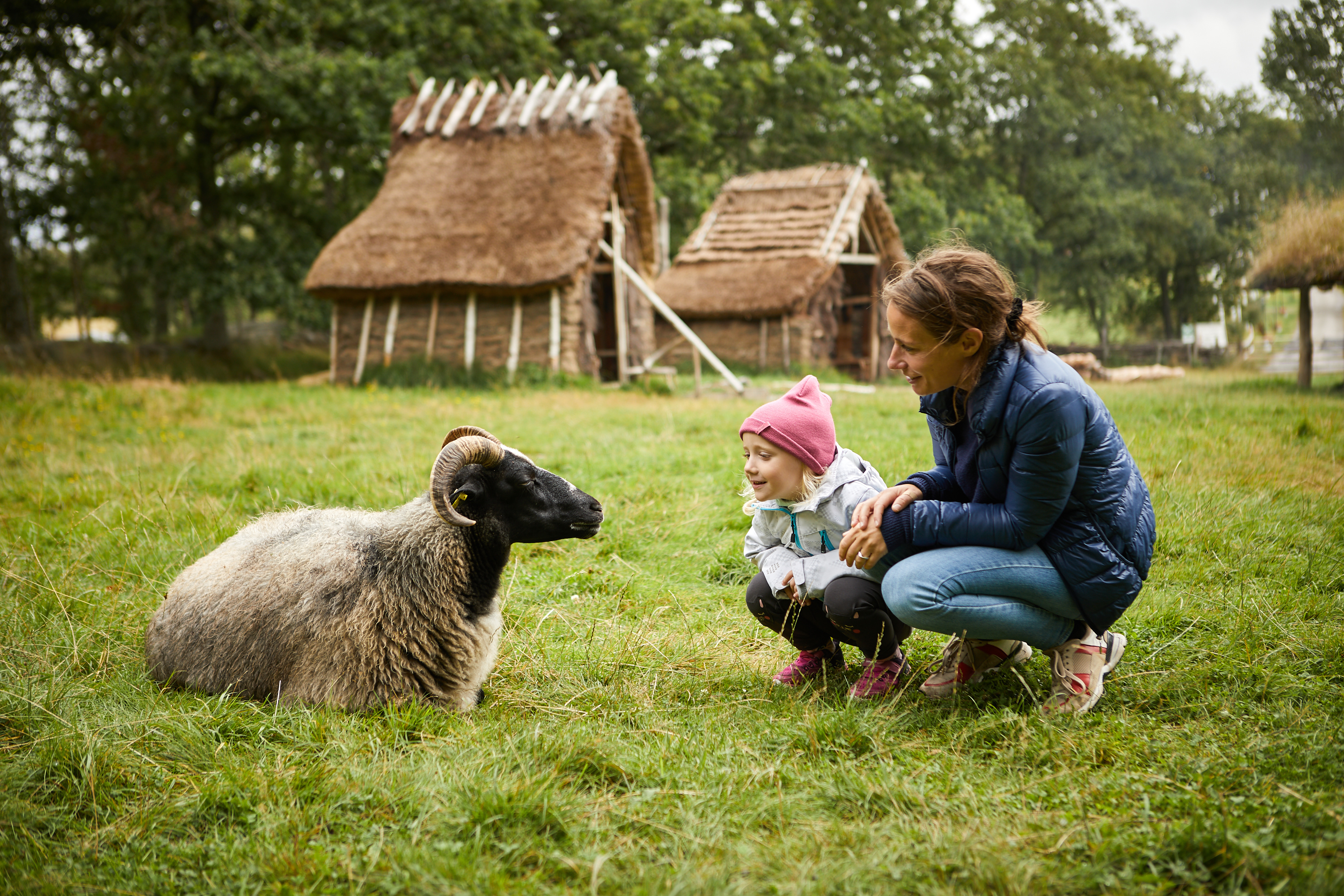 Barn aktiverar sig på Vitlycke museum