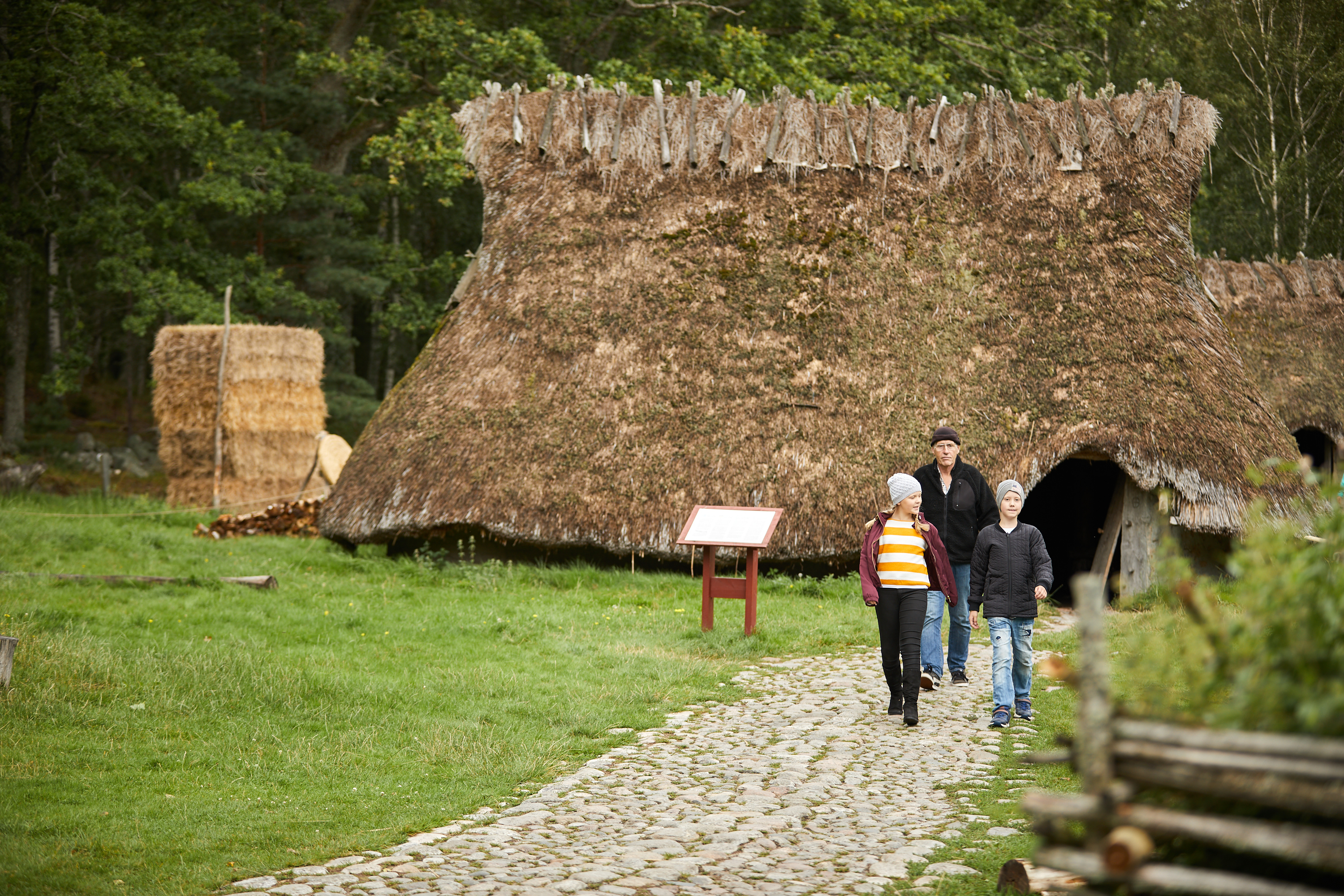 Barn aktiverar sig på Vitlycke museum