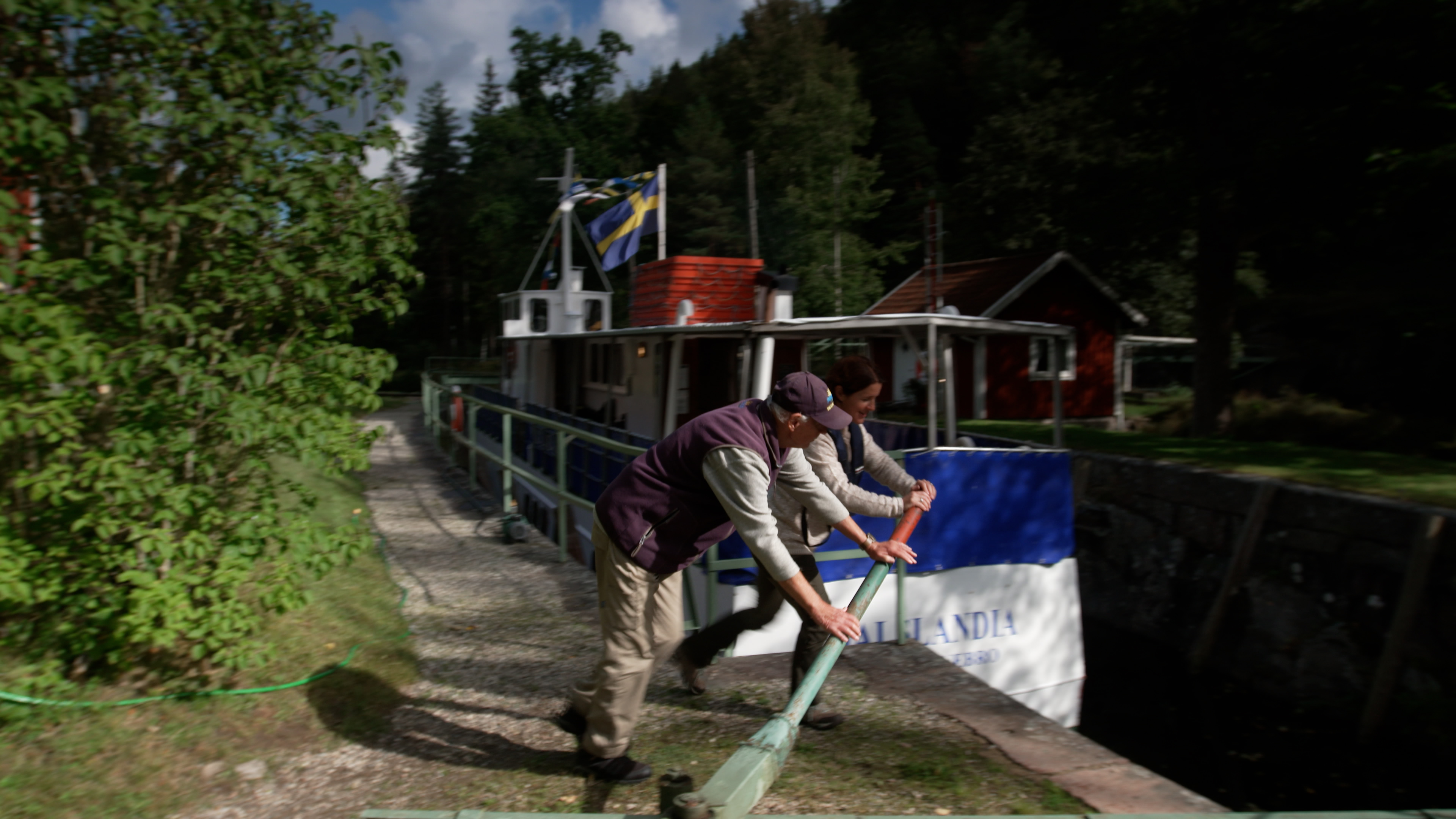 Lock at Dalsland Canal
