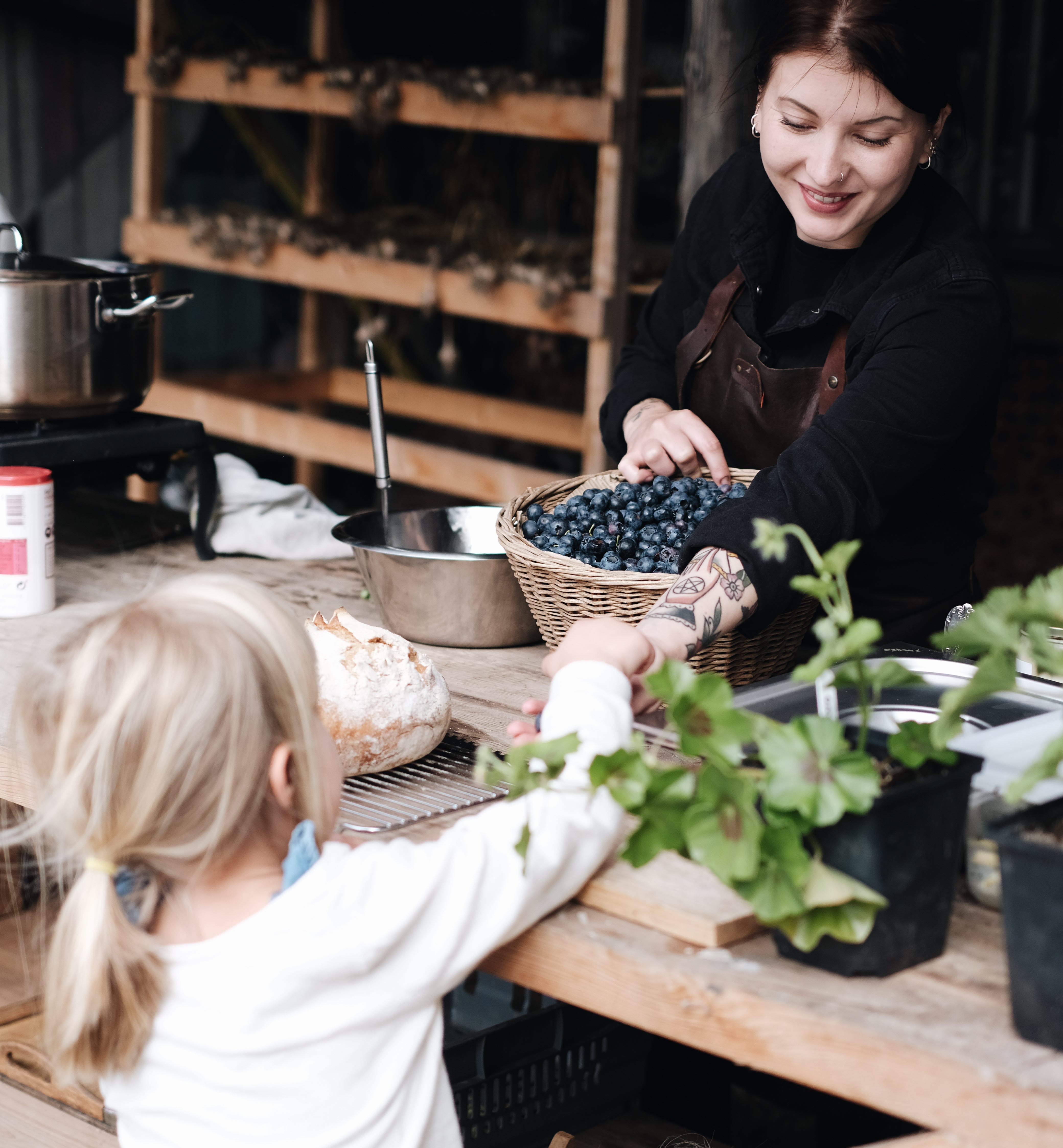 Gårdsbutik på landet.