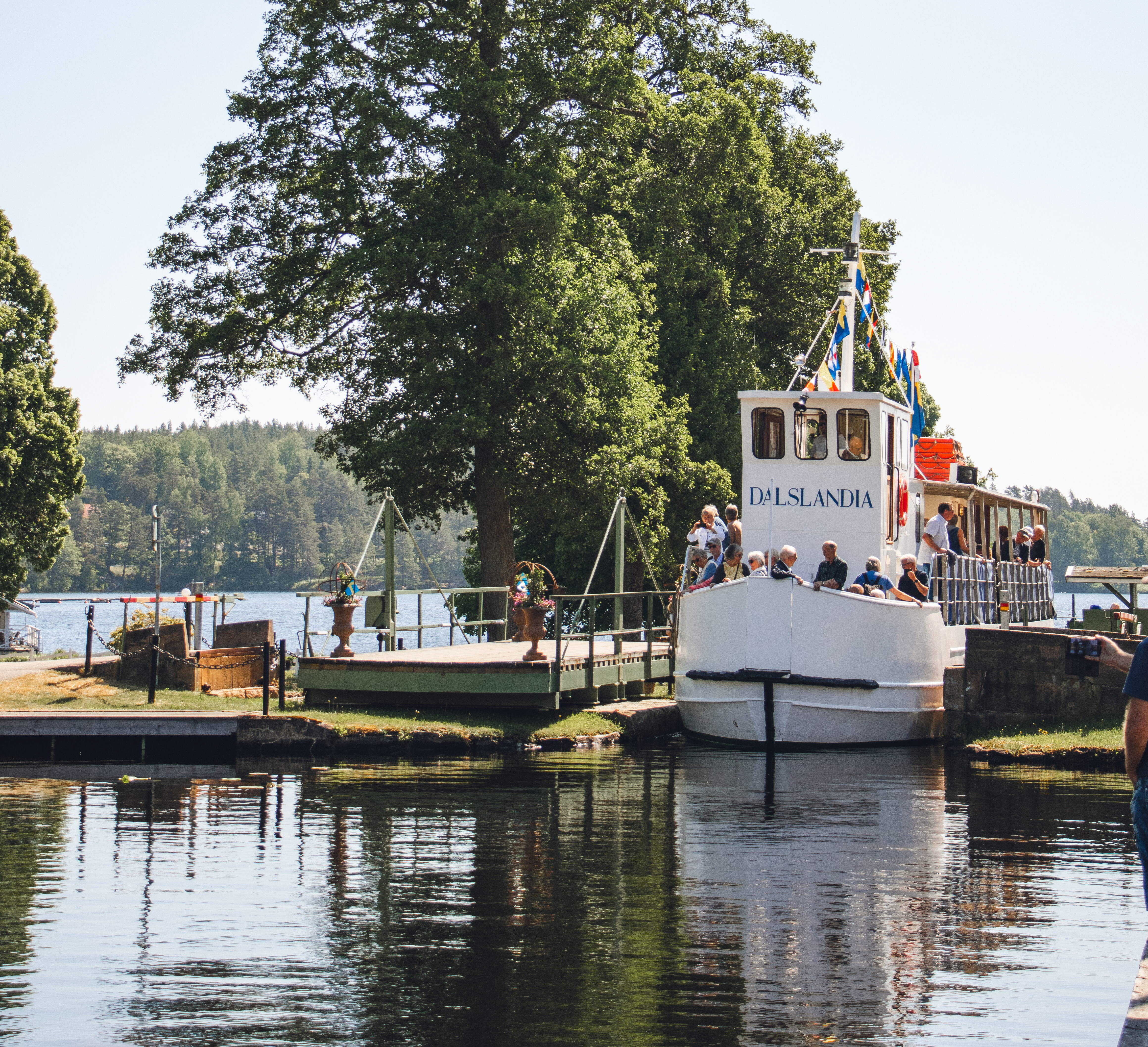 Boats that lock in the Dalslands canal.