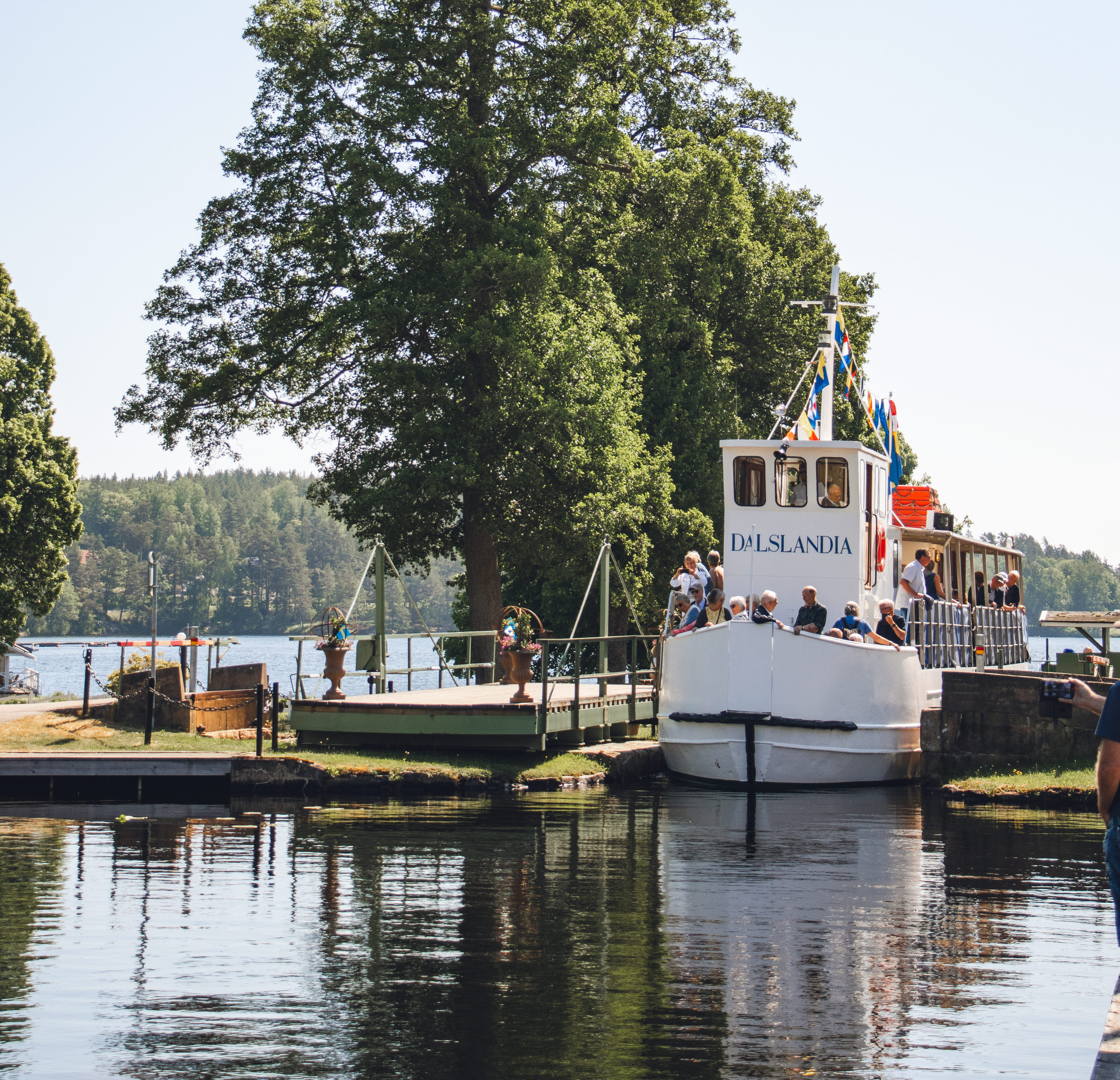 Boats that lock in the Dalslands canal.