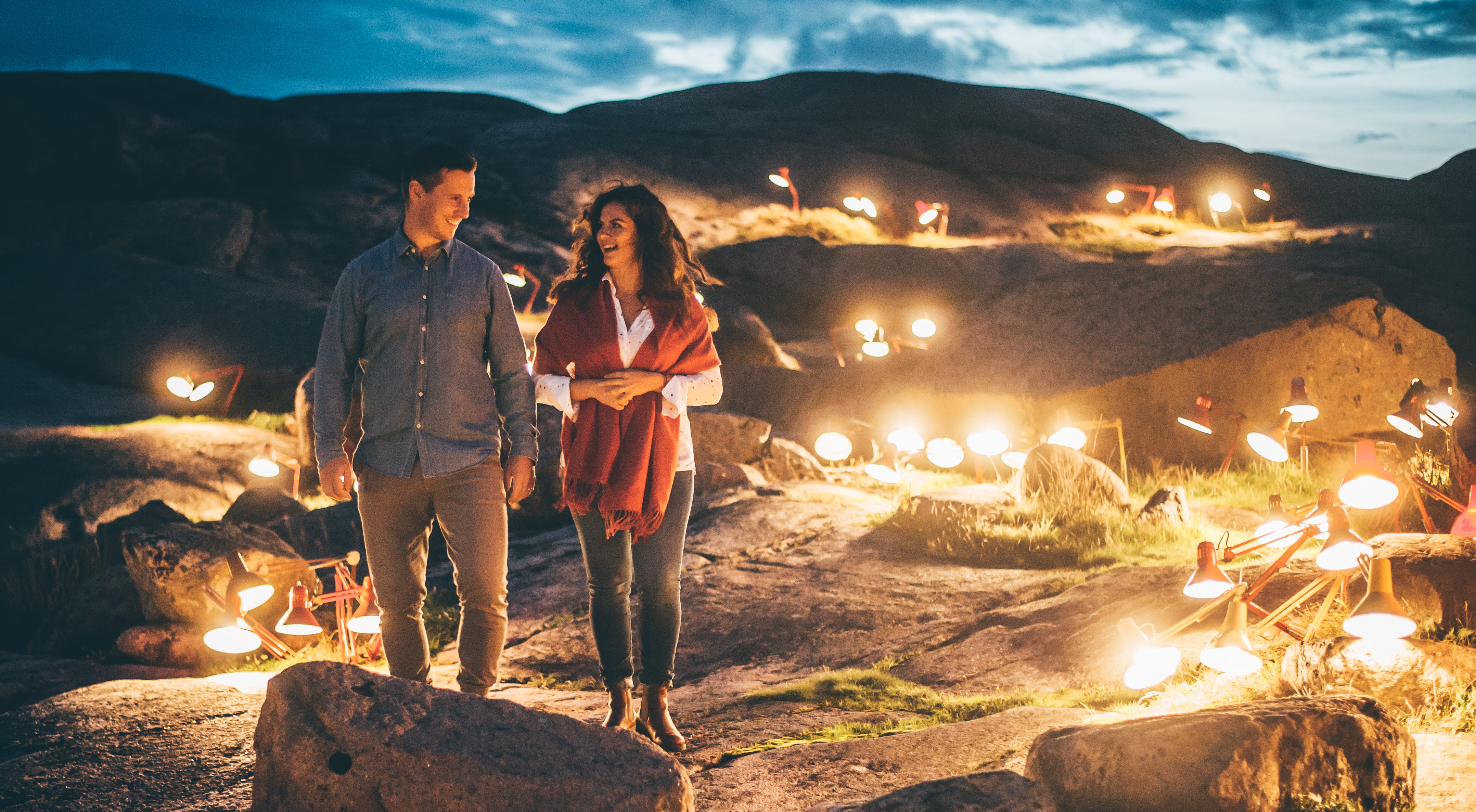 Lightfestival on the Island of Smögen