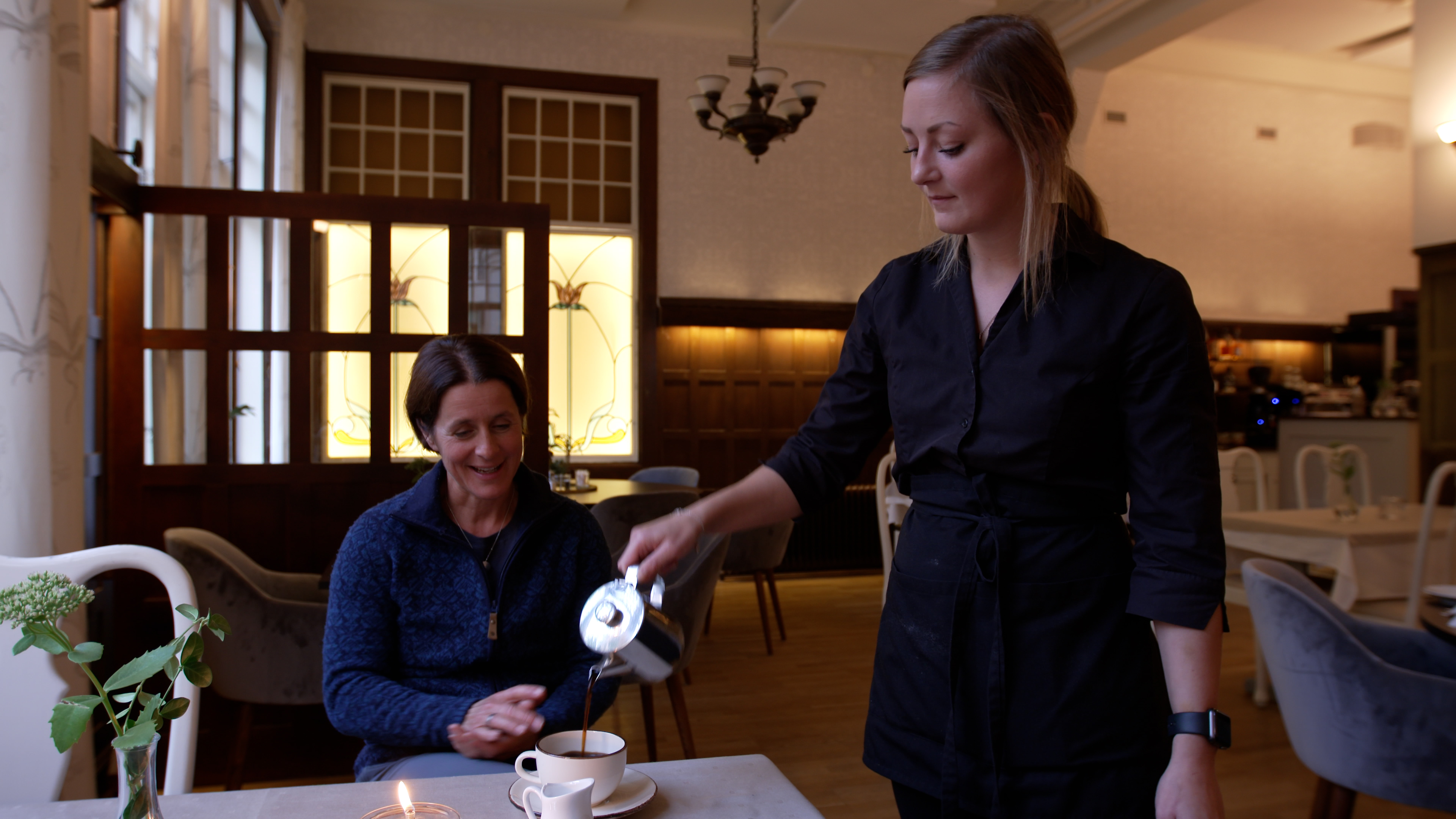 cup of coffee at hotel Kurorten Mösseberg