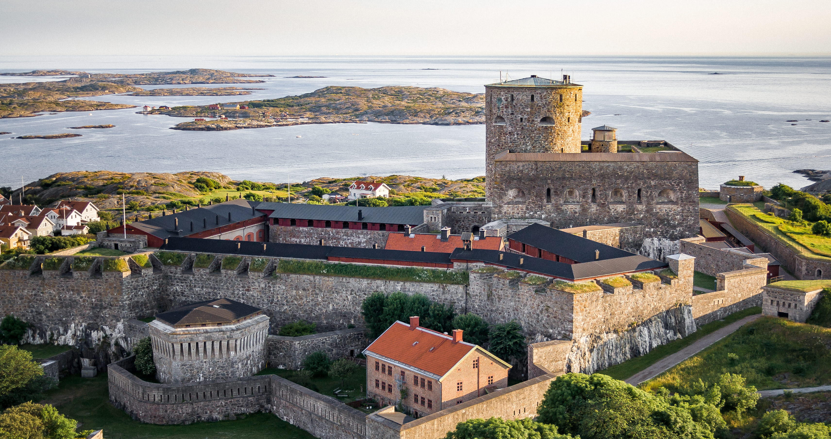 Drone photo over Marstrand
