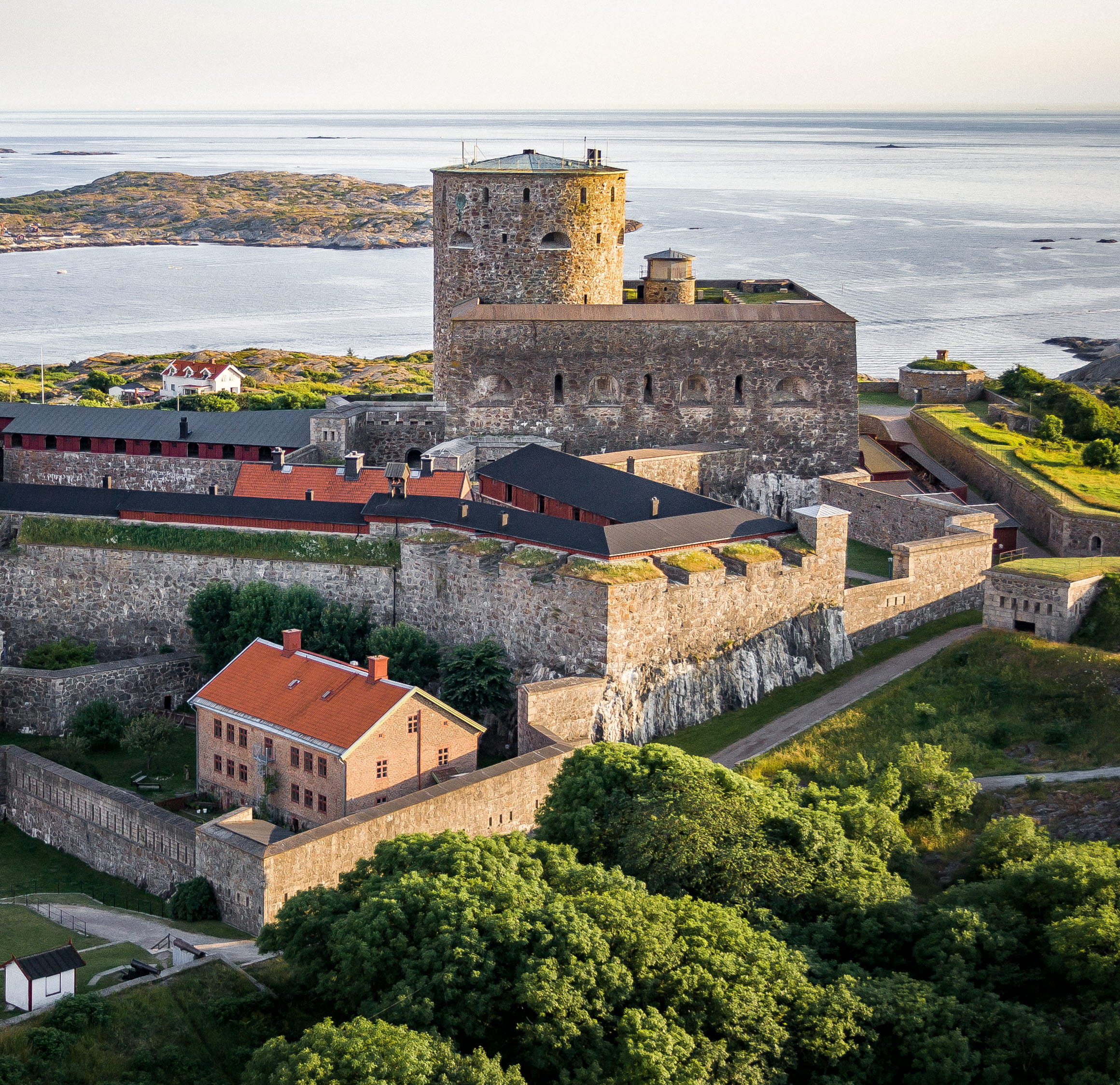 Flygvy över Marstrand