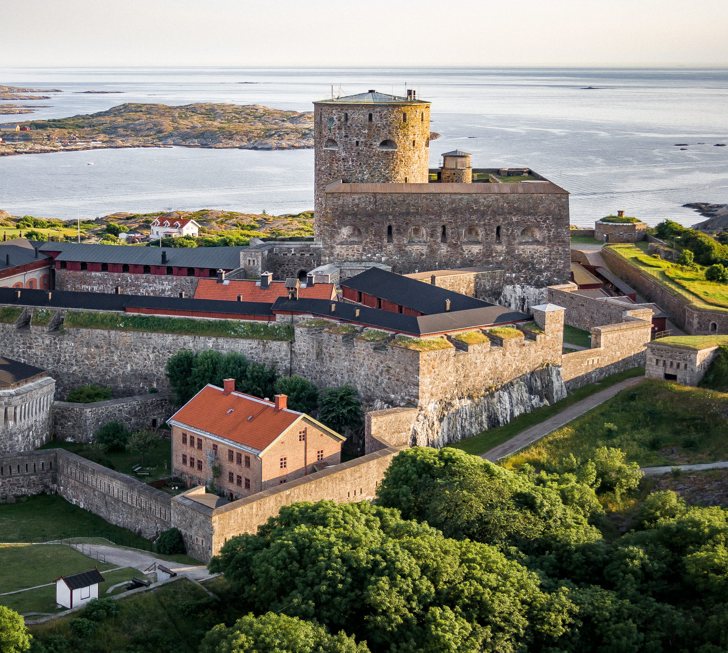 Drone photo over Marstrand