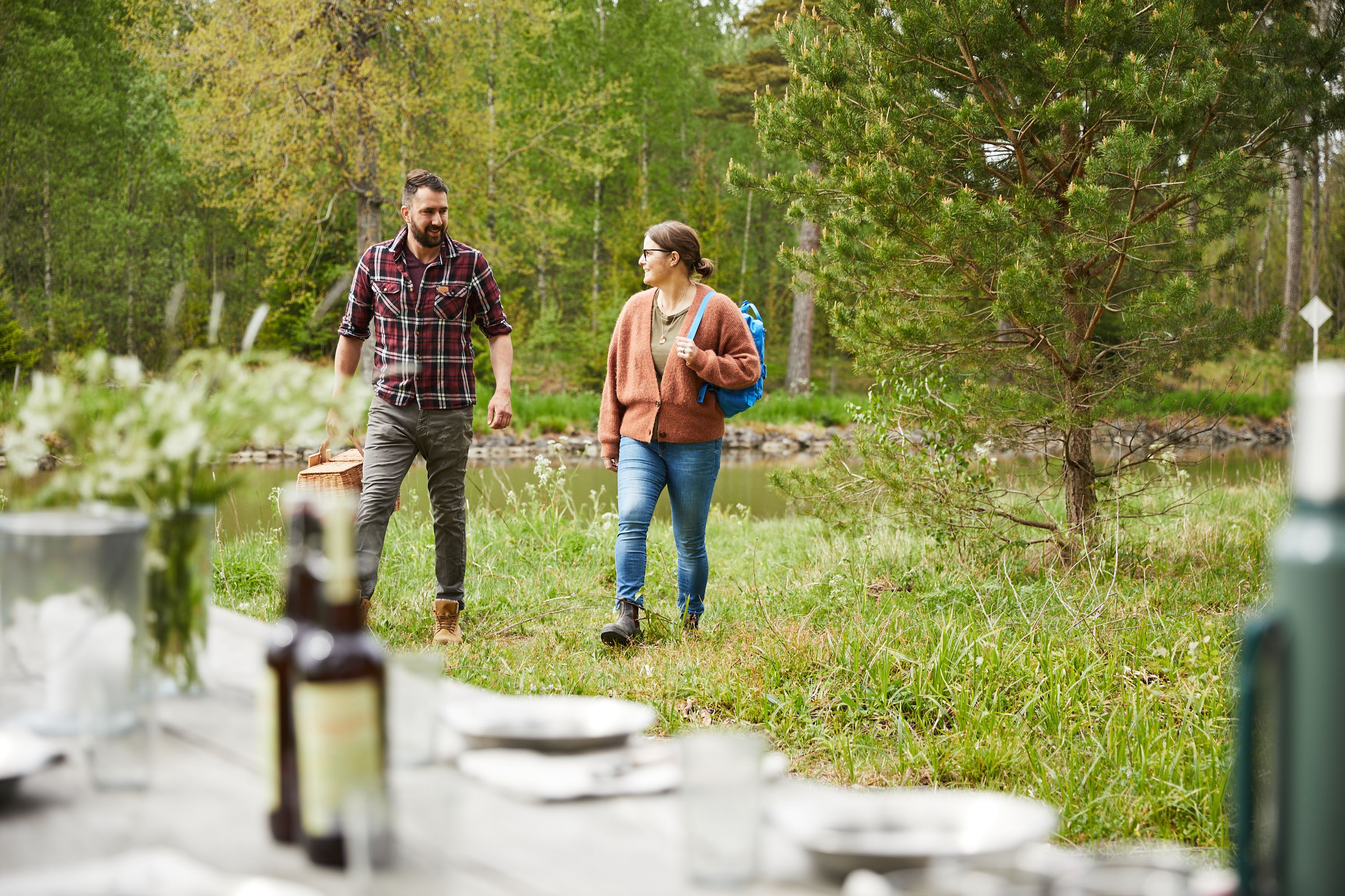 Outdoor cooking by Göta Kanal