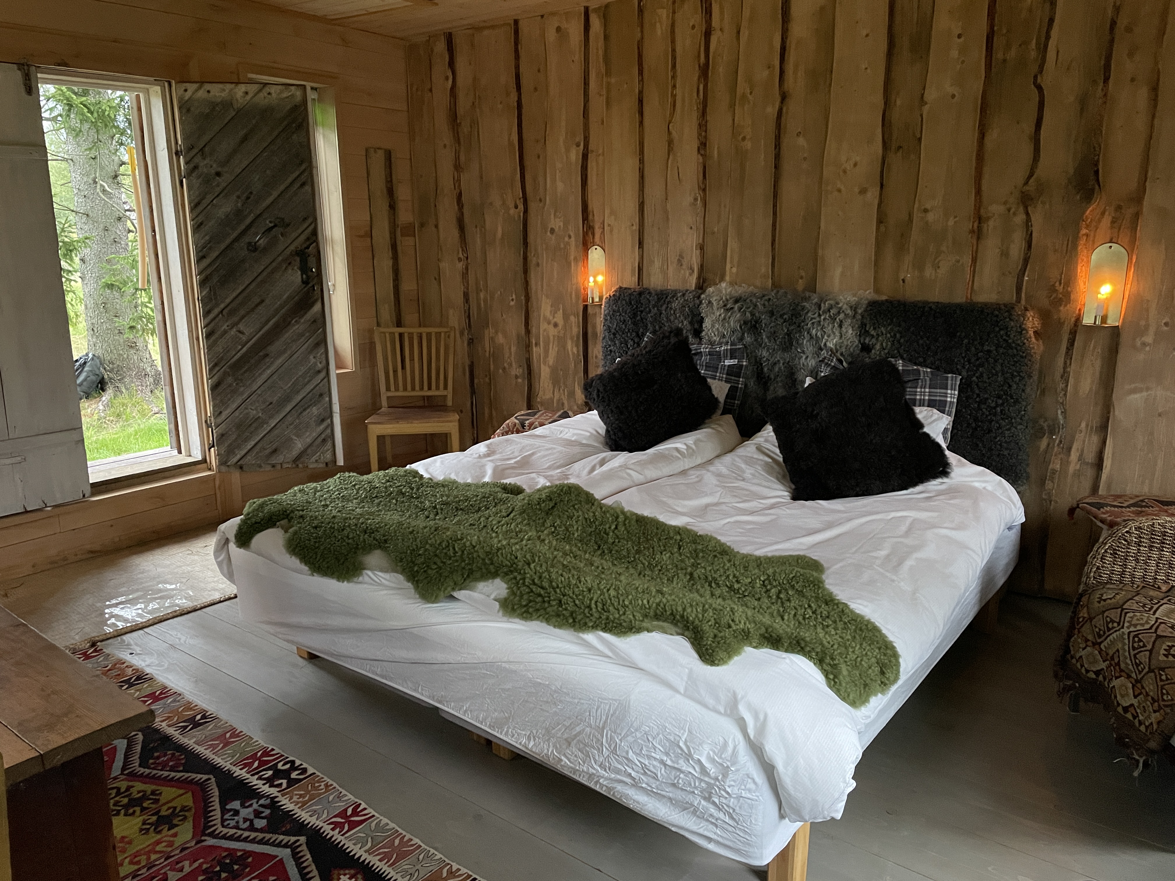 Living close to nature in the forest.