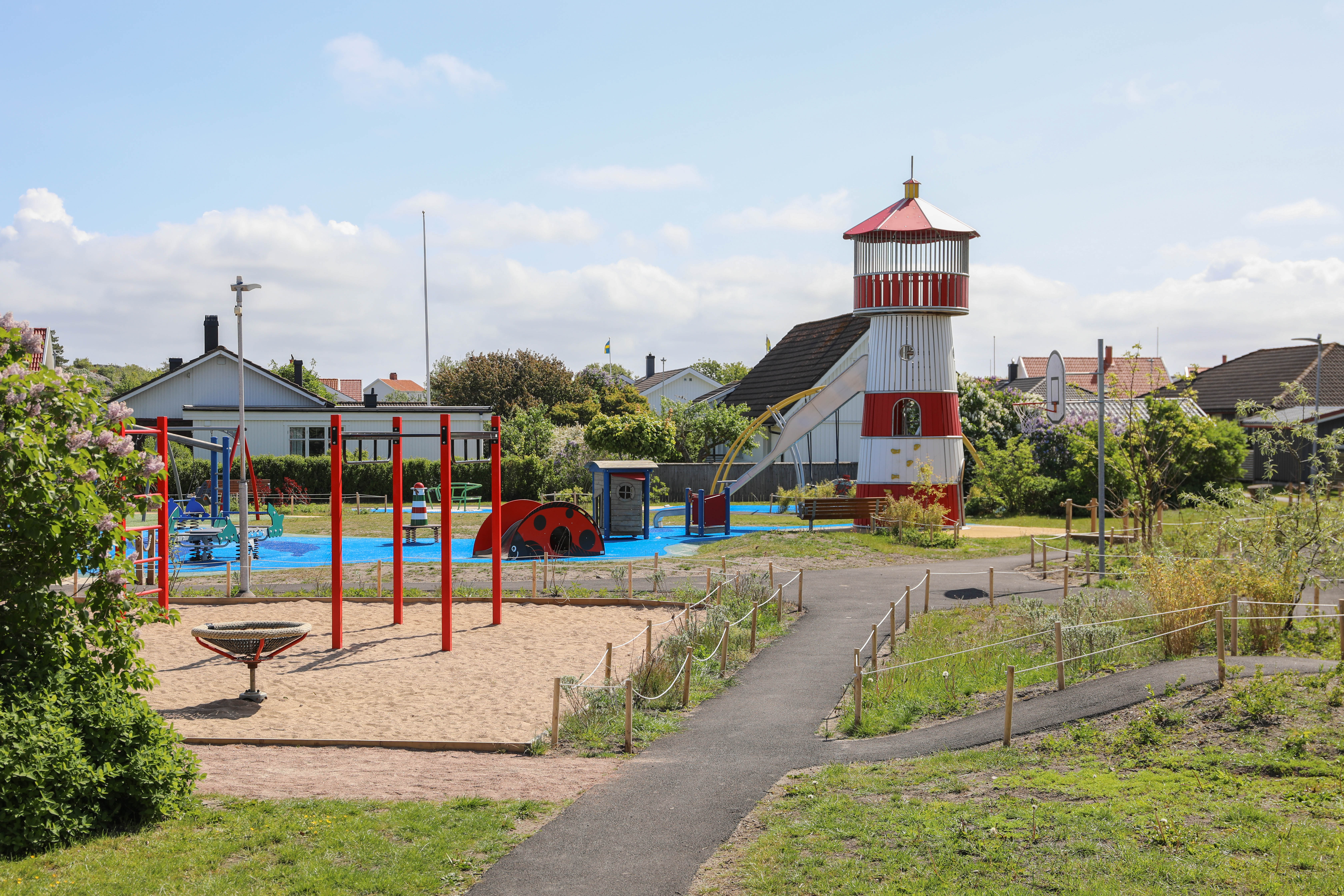 Playground on the island of Vrångö in Gothenburg's southern archipelago.