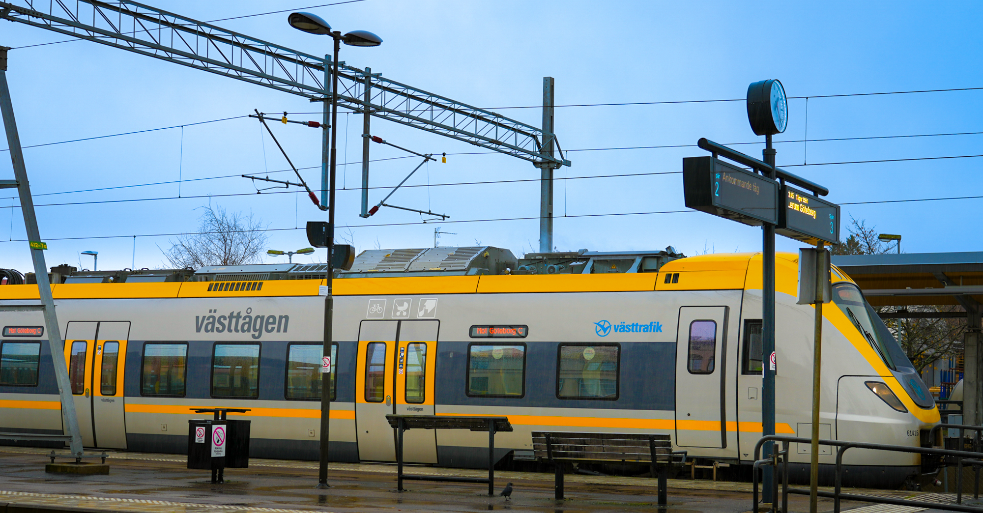 Tåg på Alingsås tågstation