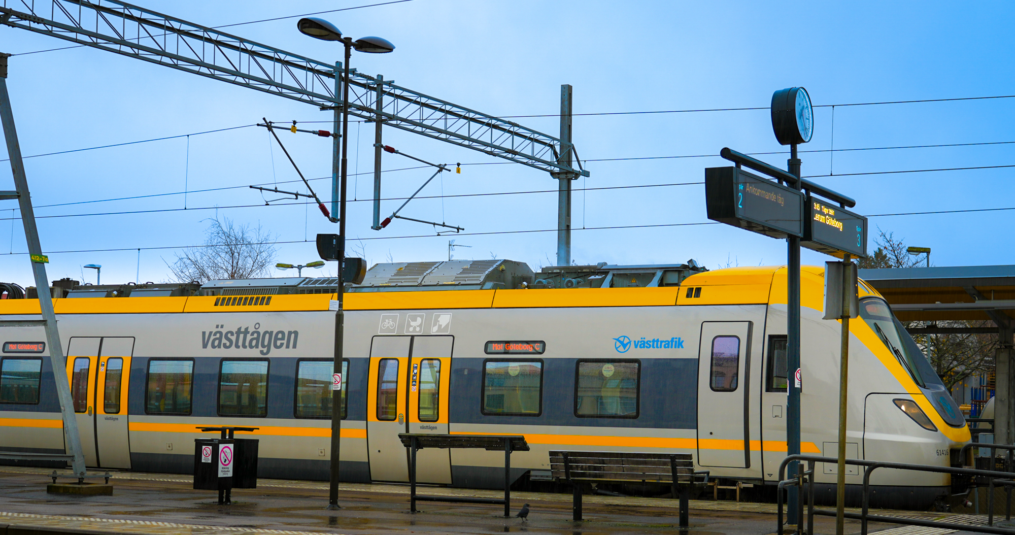 Tåg på Alingsås tågstation