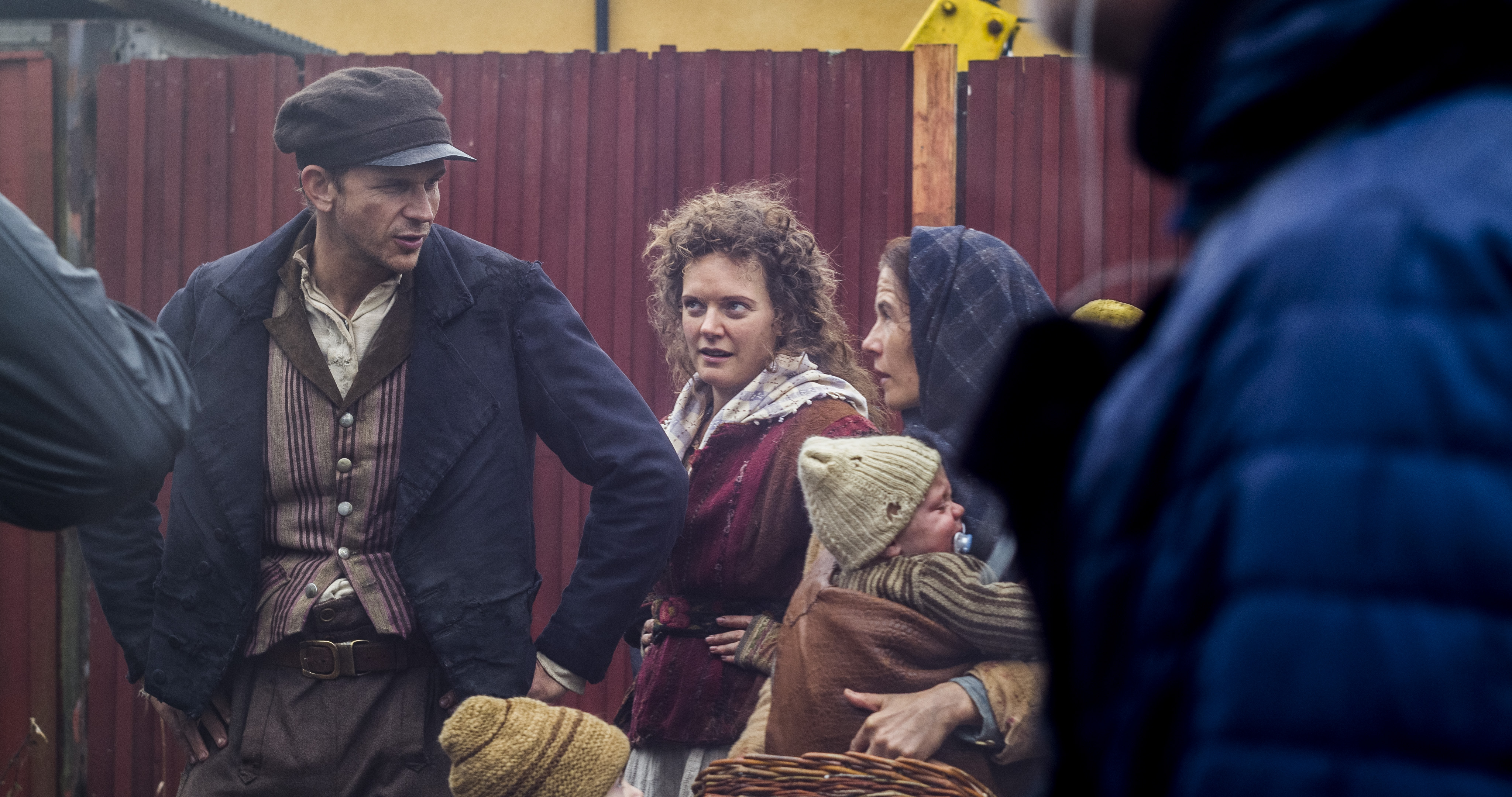 filminspelning Utvandrarna, utomhus