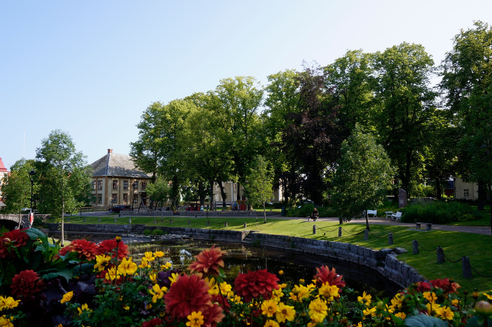 Vy över Plantaget i Åmål