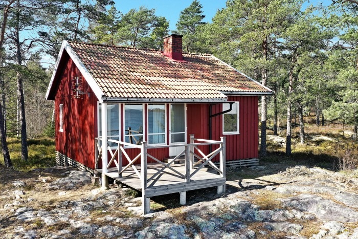 Rolfskärrs stugby utanför Åmål vid Vänern. 