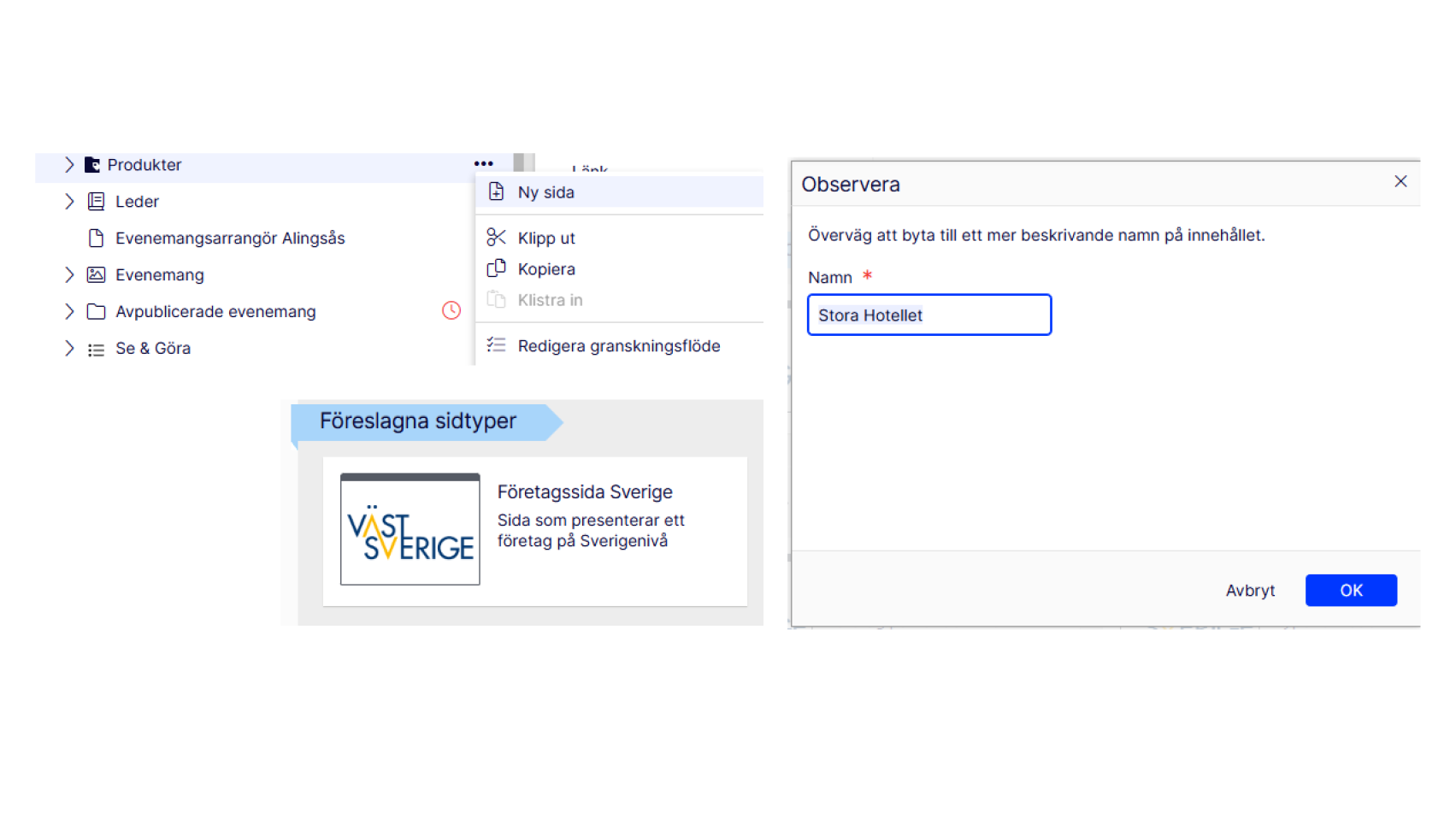 Skapa ett företagsblad