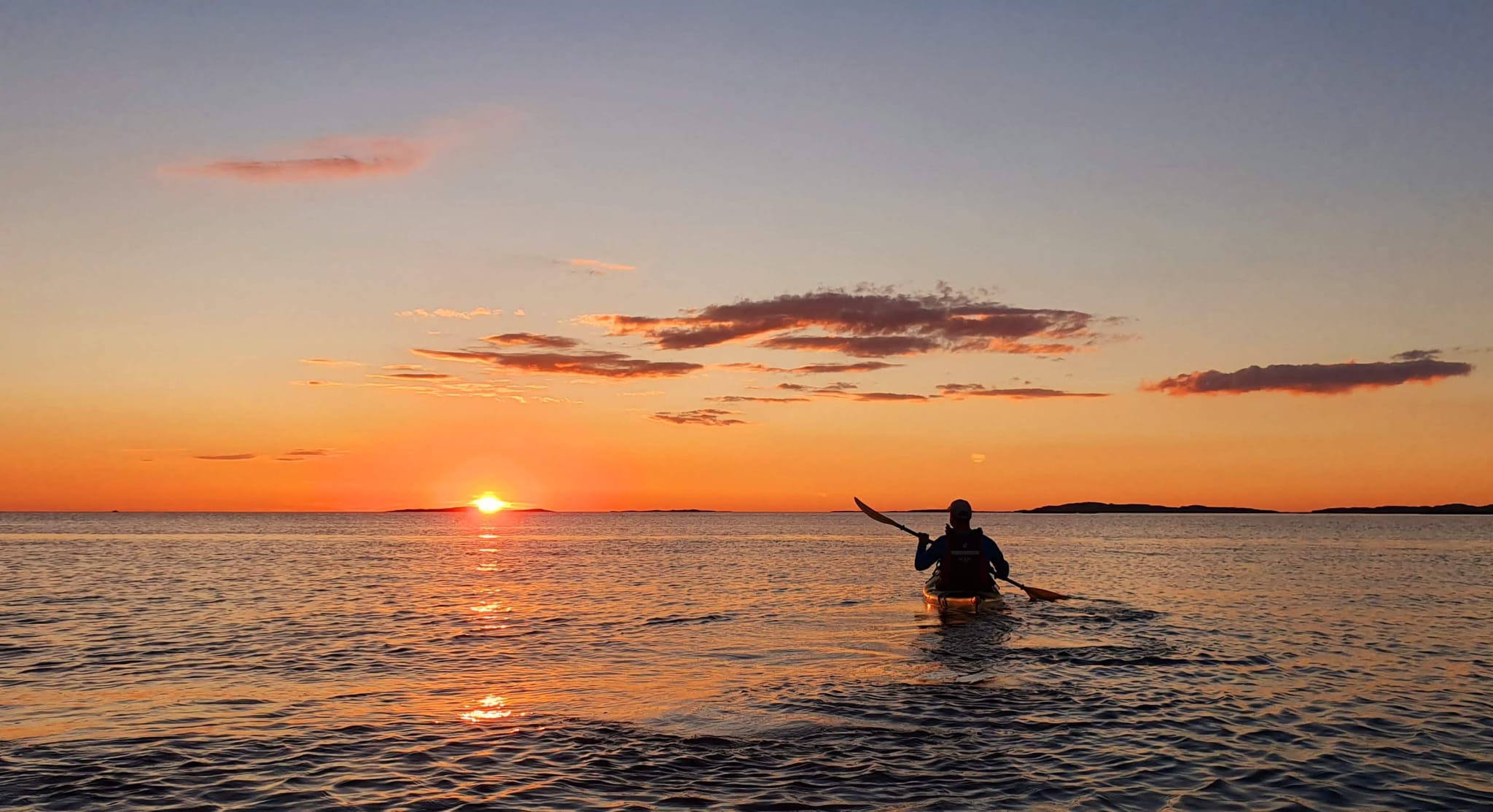Blågrönt liv solskenspaddling