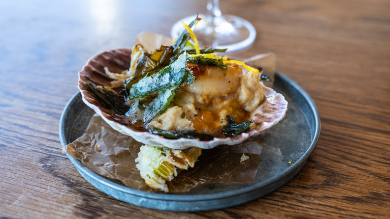 Blue food from the sea