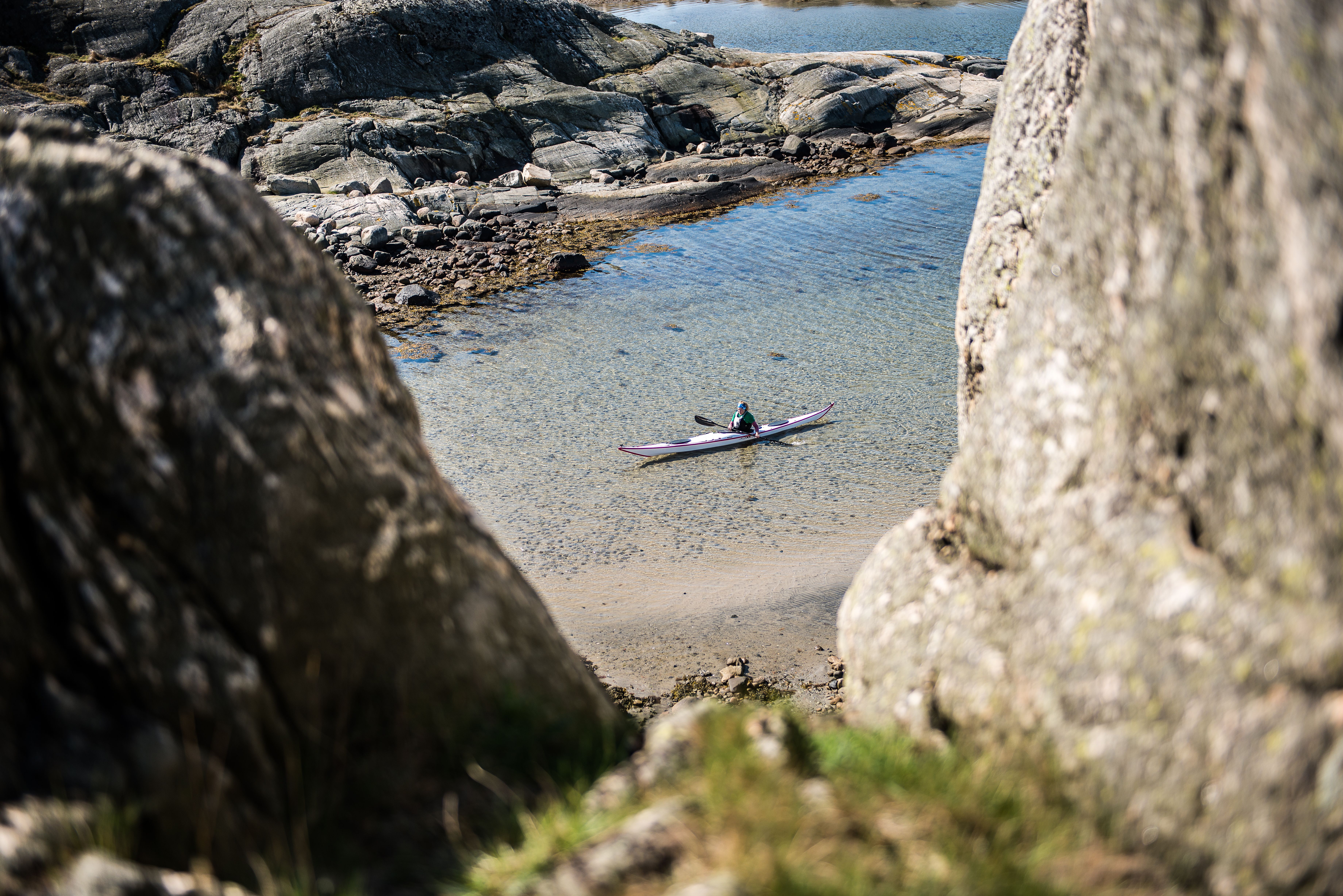 Kayaking in the archipelago.