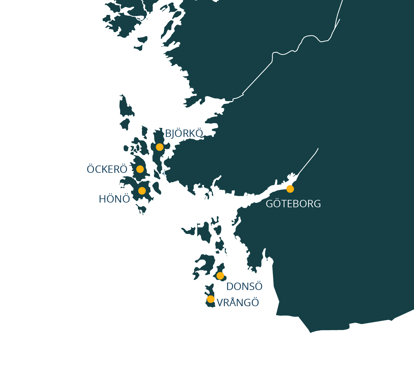 Karta Göteborgs skärgård