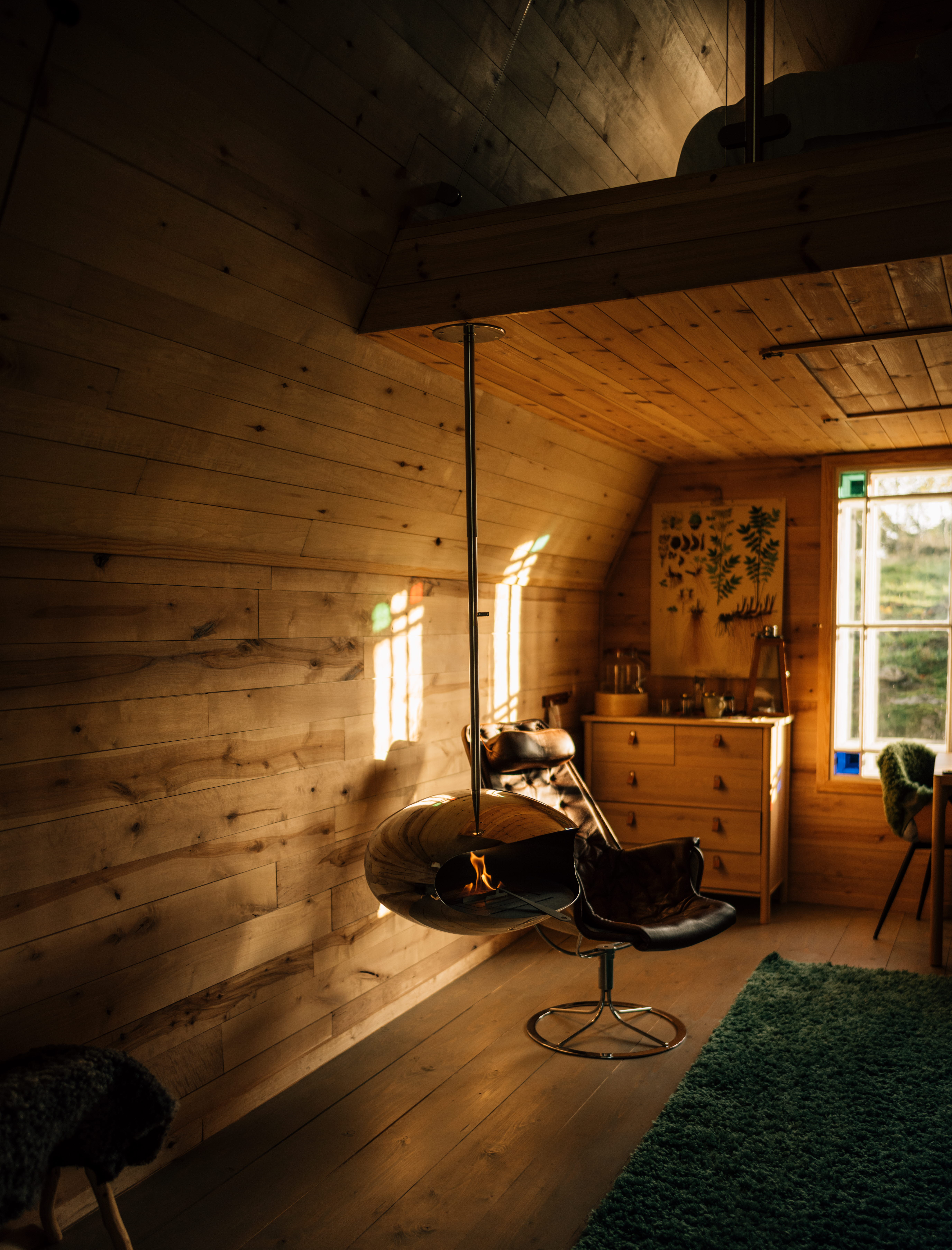 Fire place Swedish country living 