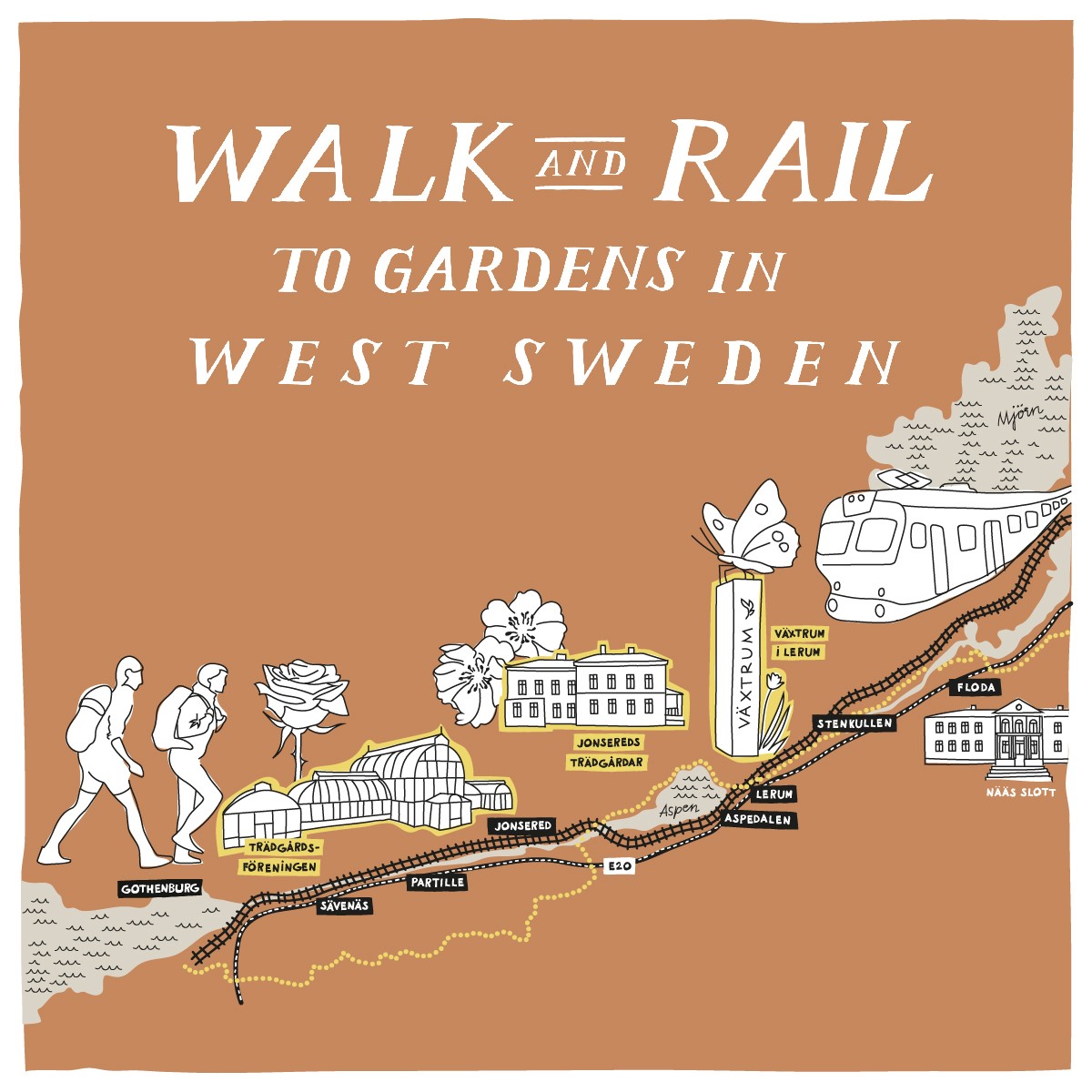 Walk and rail illustration