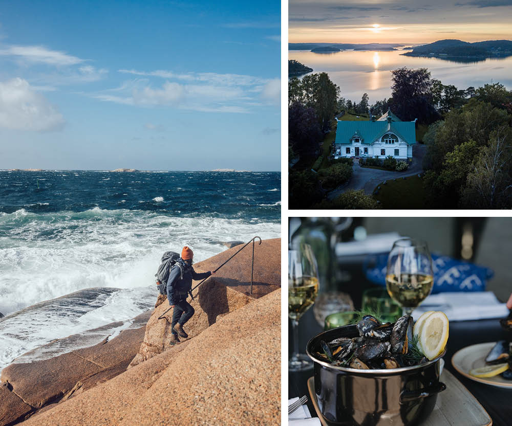 vandringspaket kust kollage